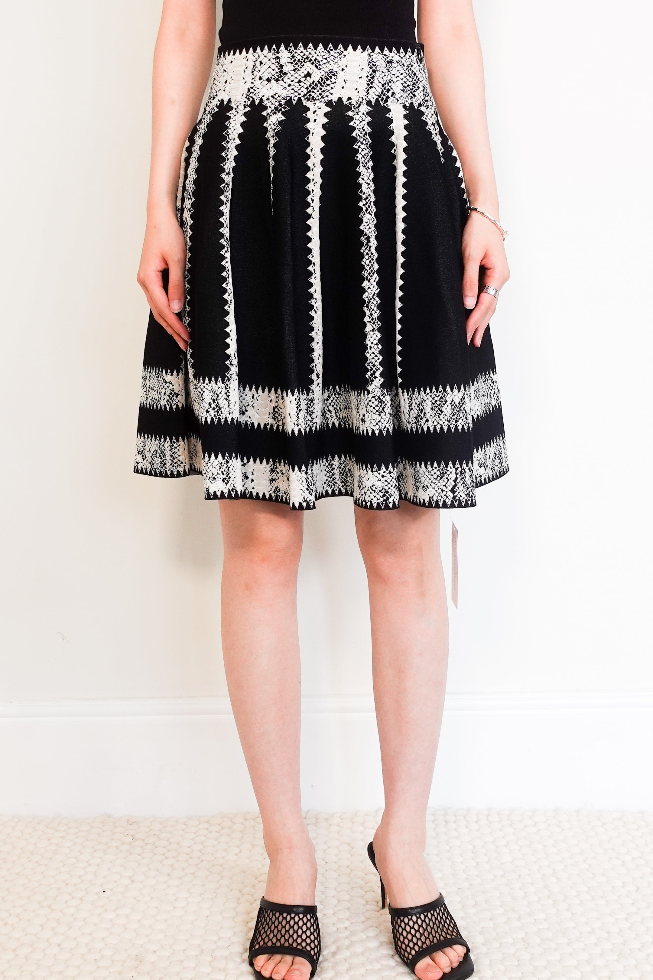 Black knitted skirt RRP £1.3k