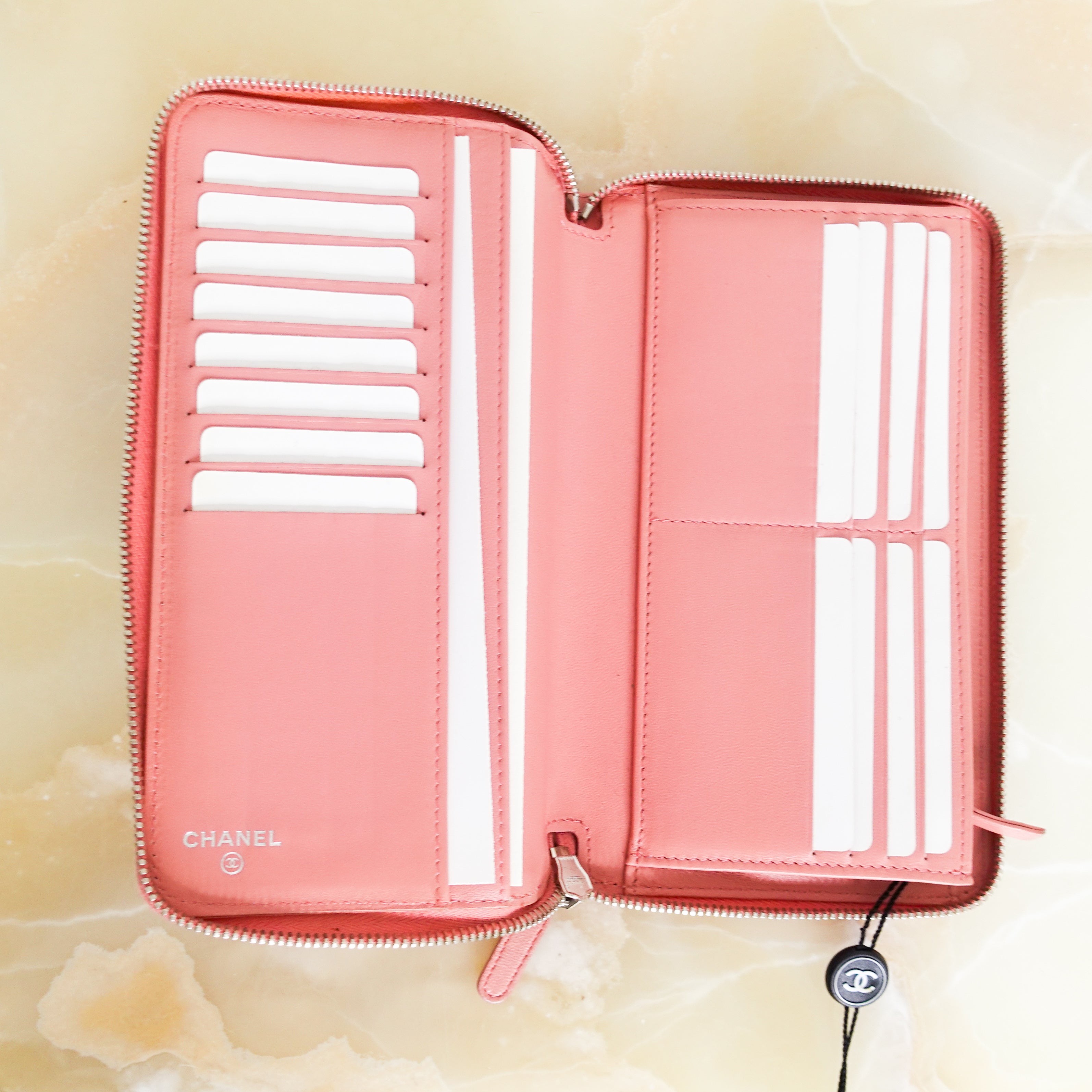 Pink zip around wallet RRP £1200