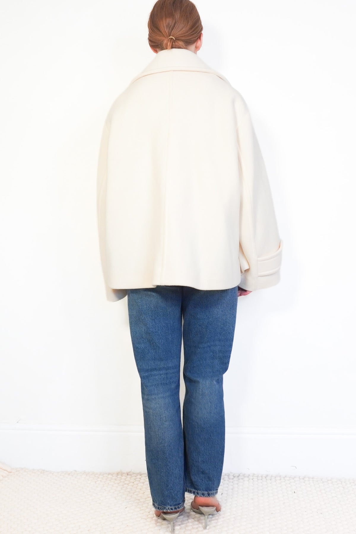 Back: CHLOÉ Wool-Blend Double-Breasted Pea Coat 