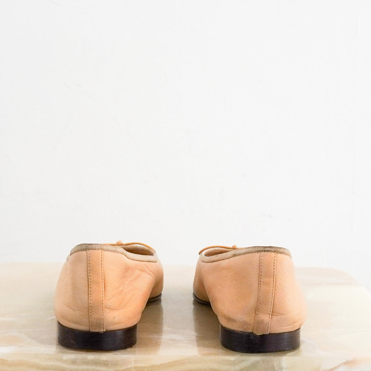 Back: Chanel Ballet Flats in Beige and Black