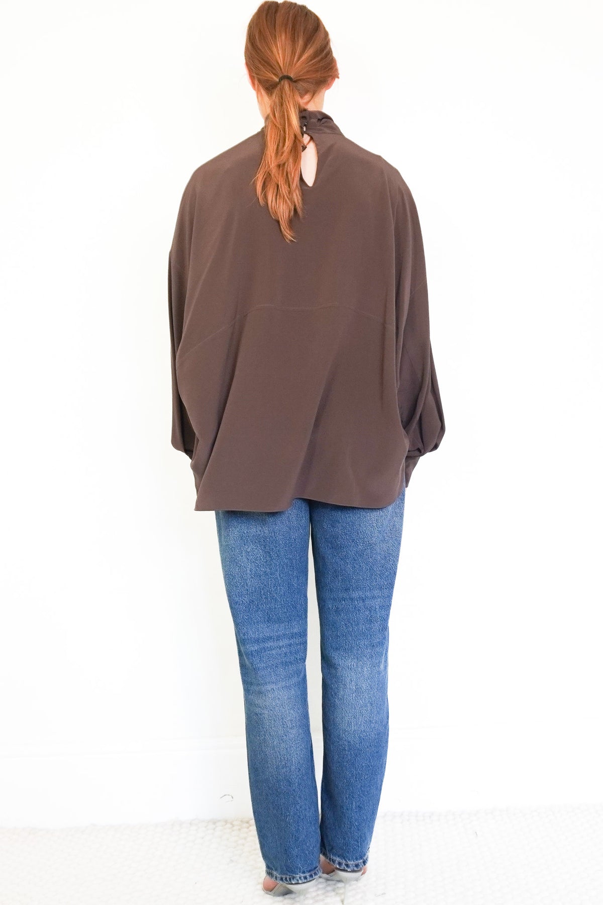 Back Image: Brunello Cucinelli  Embellished High Neck Top