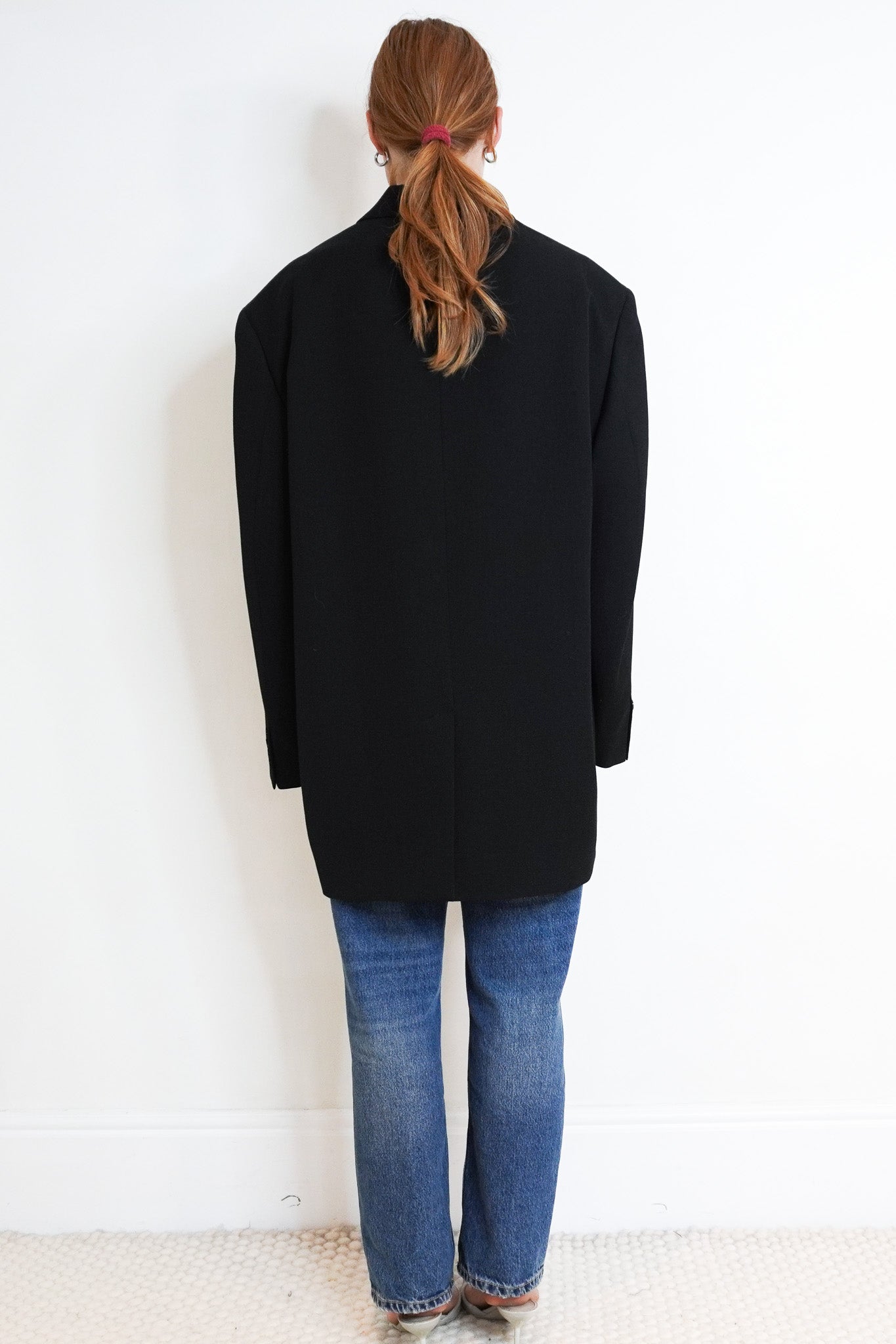 Back Image: Acne Studios Juylie Suit Blazer in Black