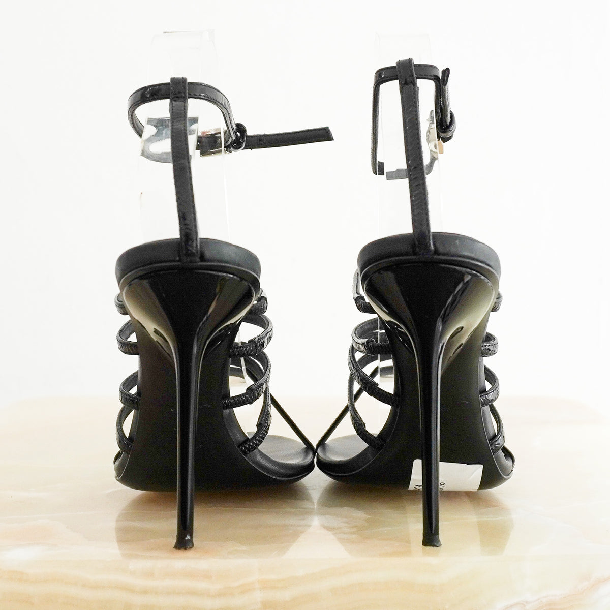 Alaia Black Multistrap Heeled Sandals RRP £920 | Preloved Authentic - Reloved Again
