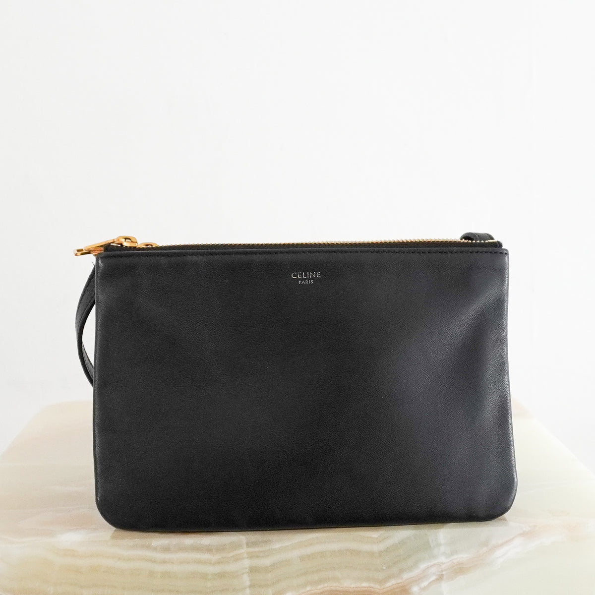 Back Image: Celine Trio Leather Small Crossbody Bag