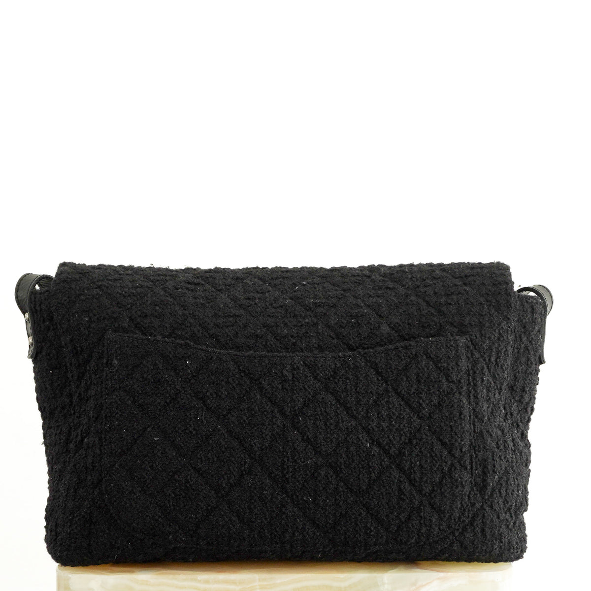 Chanel Black Tweed 2.55 Flap Crossbody Bag 2009 - 2010 (RRP £8000)| Authentic Preloved - Reloved Again