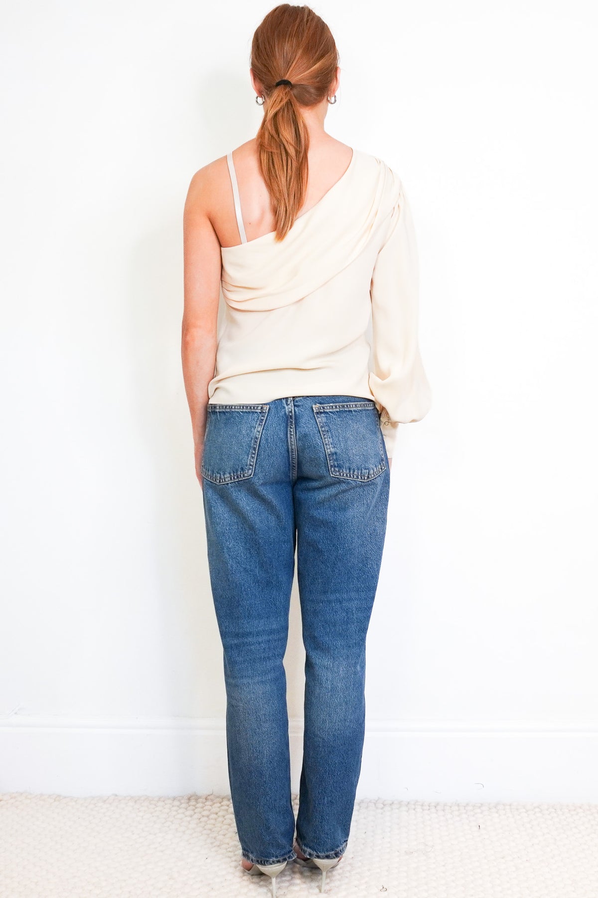 Chanel Fall One-Shoulder Silk Top | Authentic Preloved - Reloved Again
