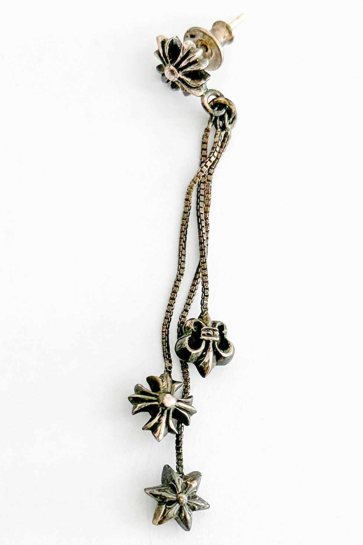 Back Image: Chrome Hearts Mismatch Earrings 