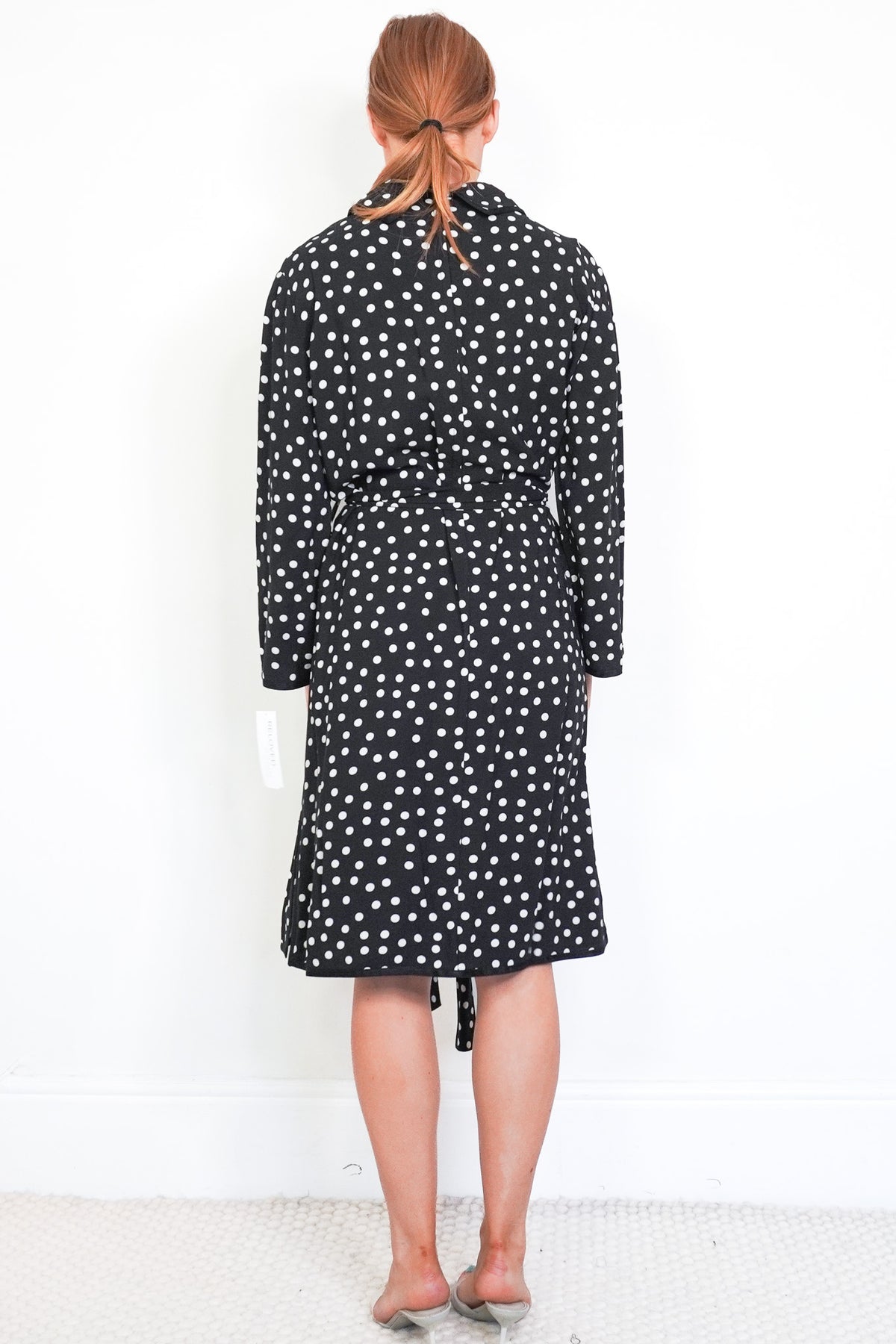 Dolce & Gabbana Polka Dot Dress with Embellished Buttons L (RRP £125) | Authentic Preloved - Reloved Again