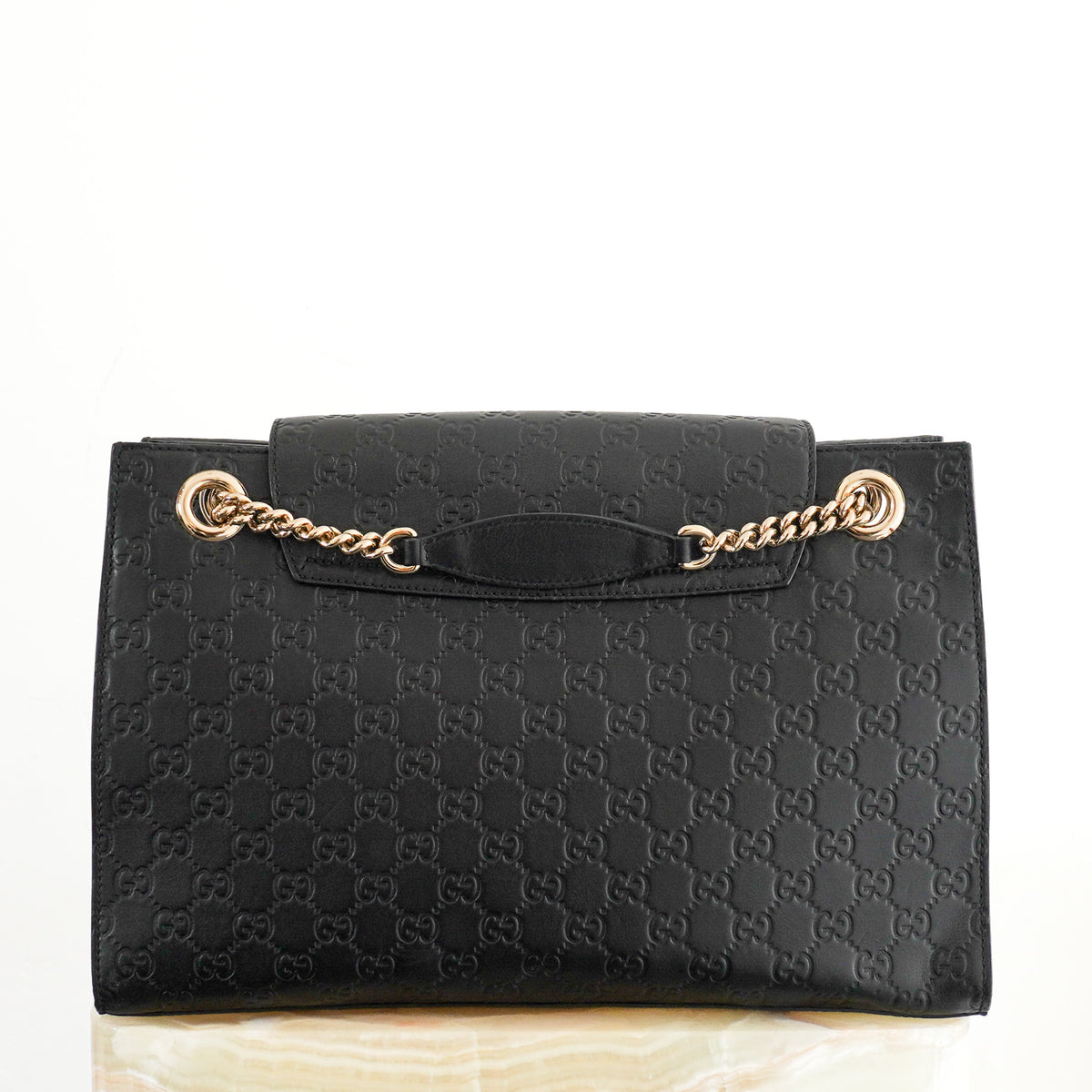 Back Image: Gucci Guccissima Large Emily Shoulder Bag