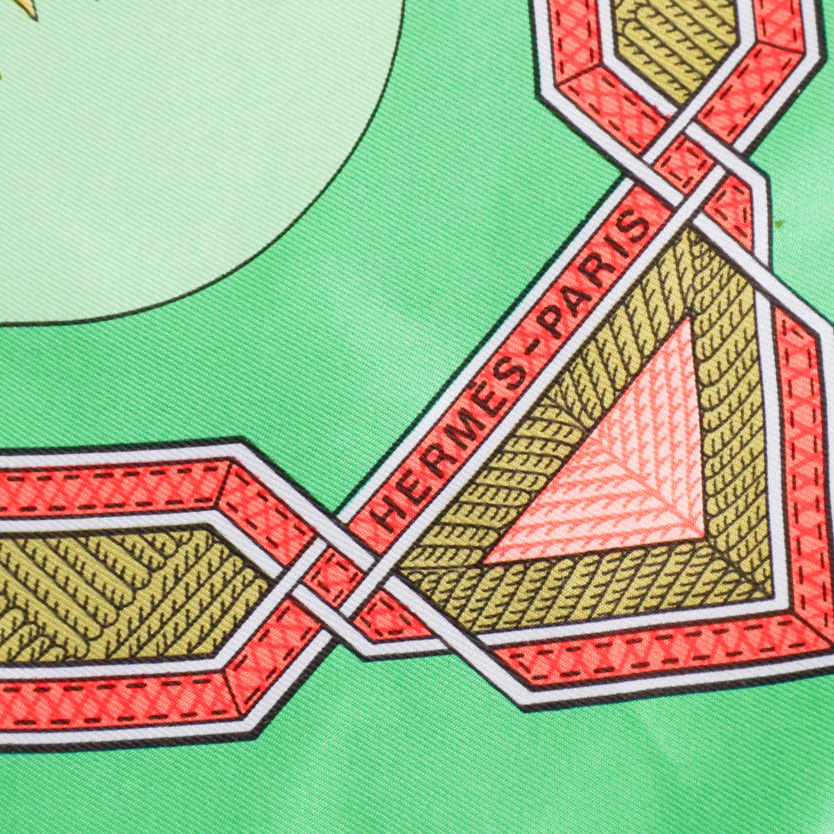 Back Image: Hermes Cuirs du Desert Carré 90 Twill Scarf