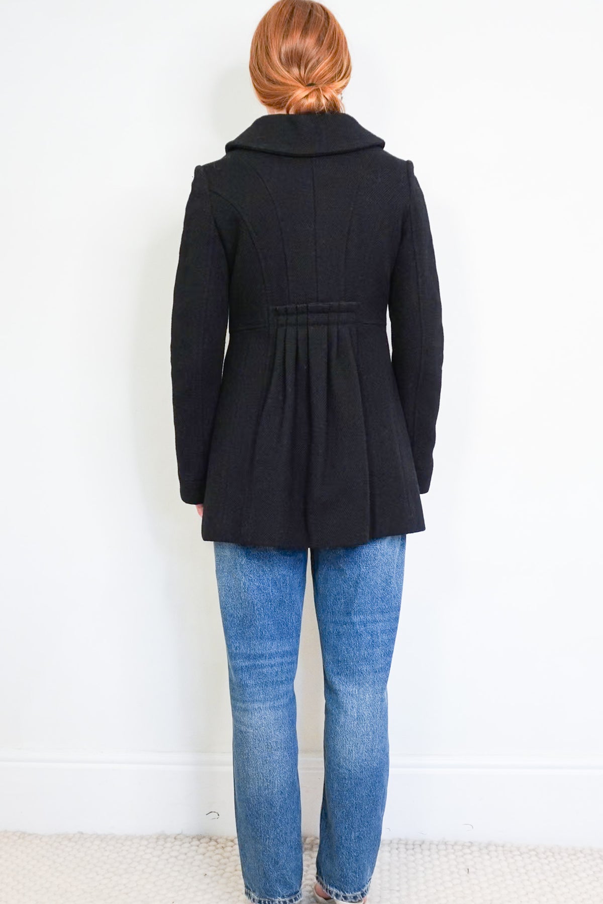 Louis Vuitton Black Peacoat Jacket (RRP £900) | Authentic Preloved - Reloved Again