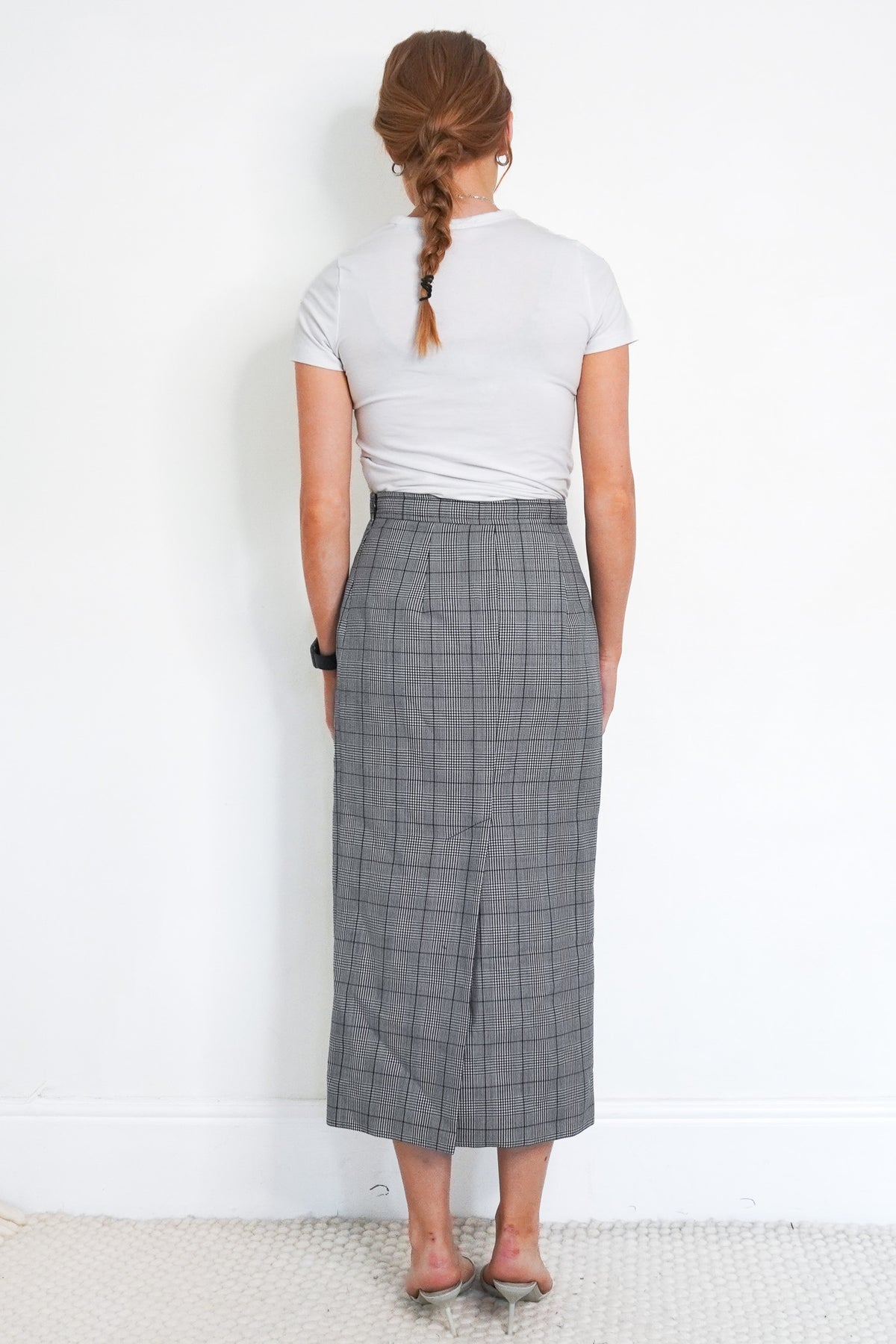Back Image: MIU MIU Plaid Skirt 