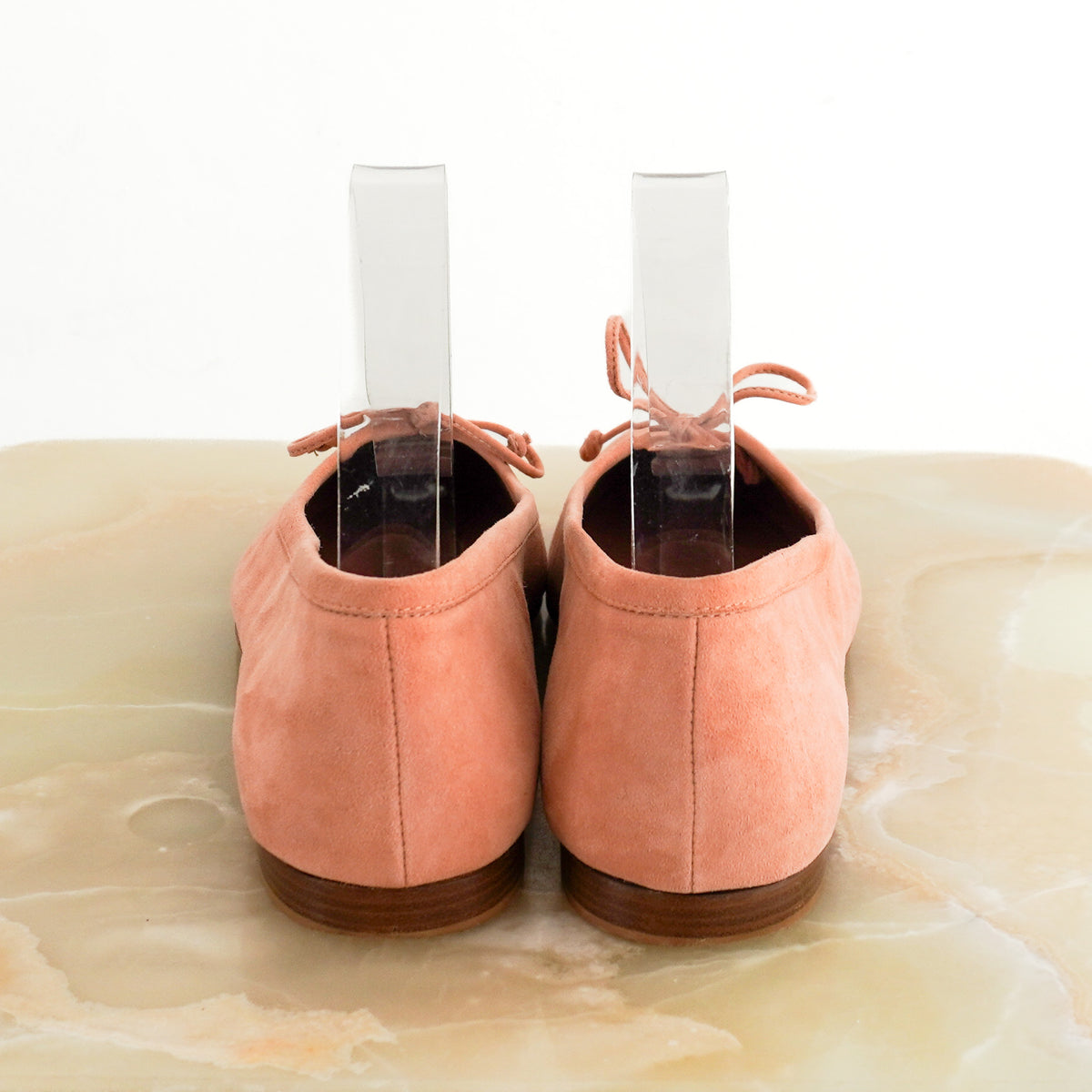 Back Image: Manolo Blahnik Pink Ballet Flats 