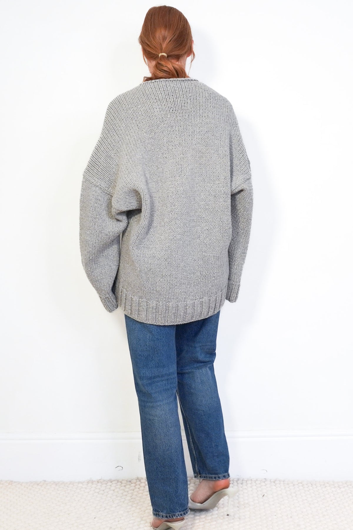 Back Image: Michael Kors Oversized Chunky Knit Jumper 