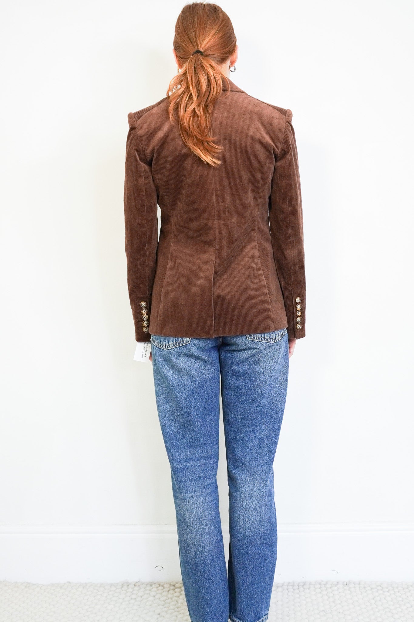 Back Image: Veronica Beard Brown Corduroy Blazer