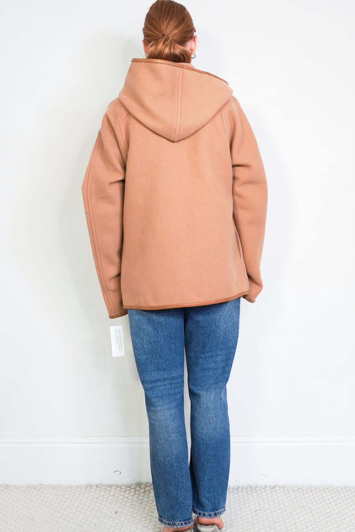 Back NEW Chloé Hooded Pink and Beige Jacket