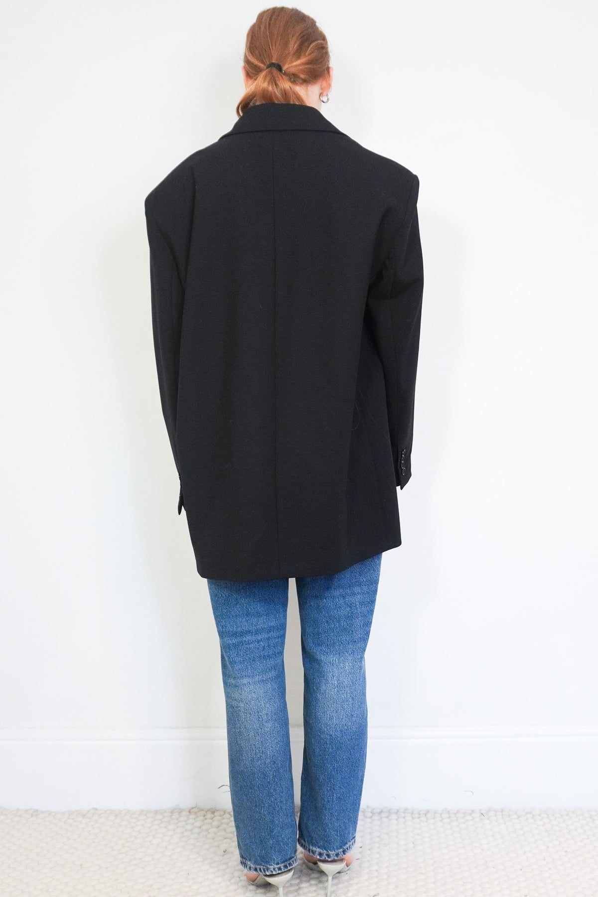 Back NEW Max Mara Suez Blazer in Noir 