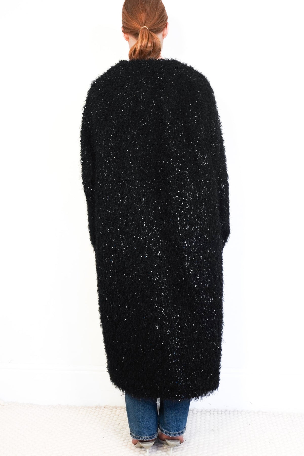 Back: NEW Stine Goya Fluffy Black Coat 