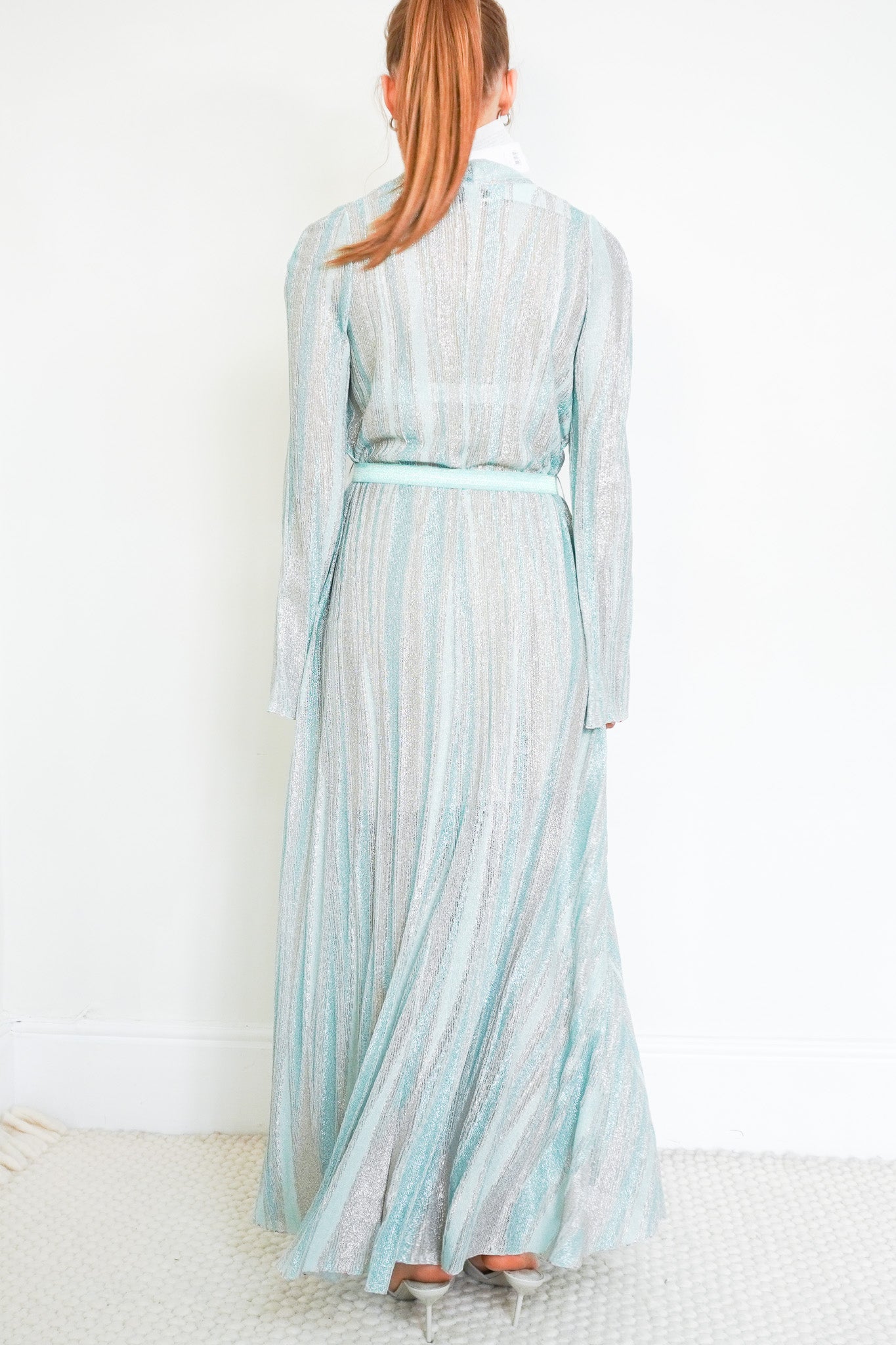 Forte_Forte Wrap Dress in Aqua (RRP £350) | Authentic Preloved - Reloved Again