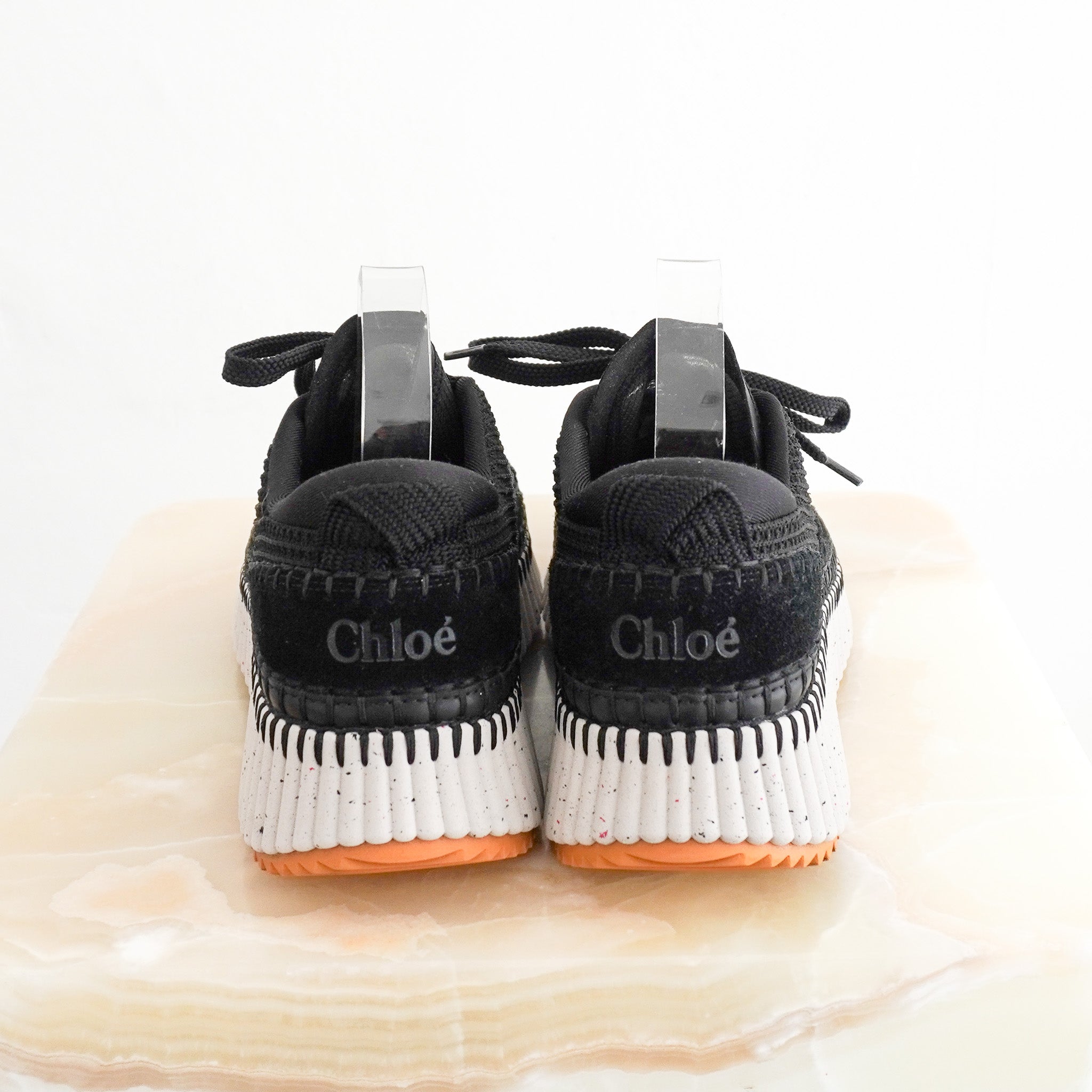 Back image Chloe Nama Sneakers in Black and White