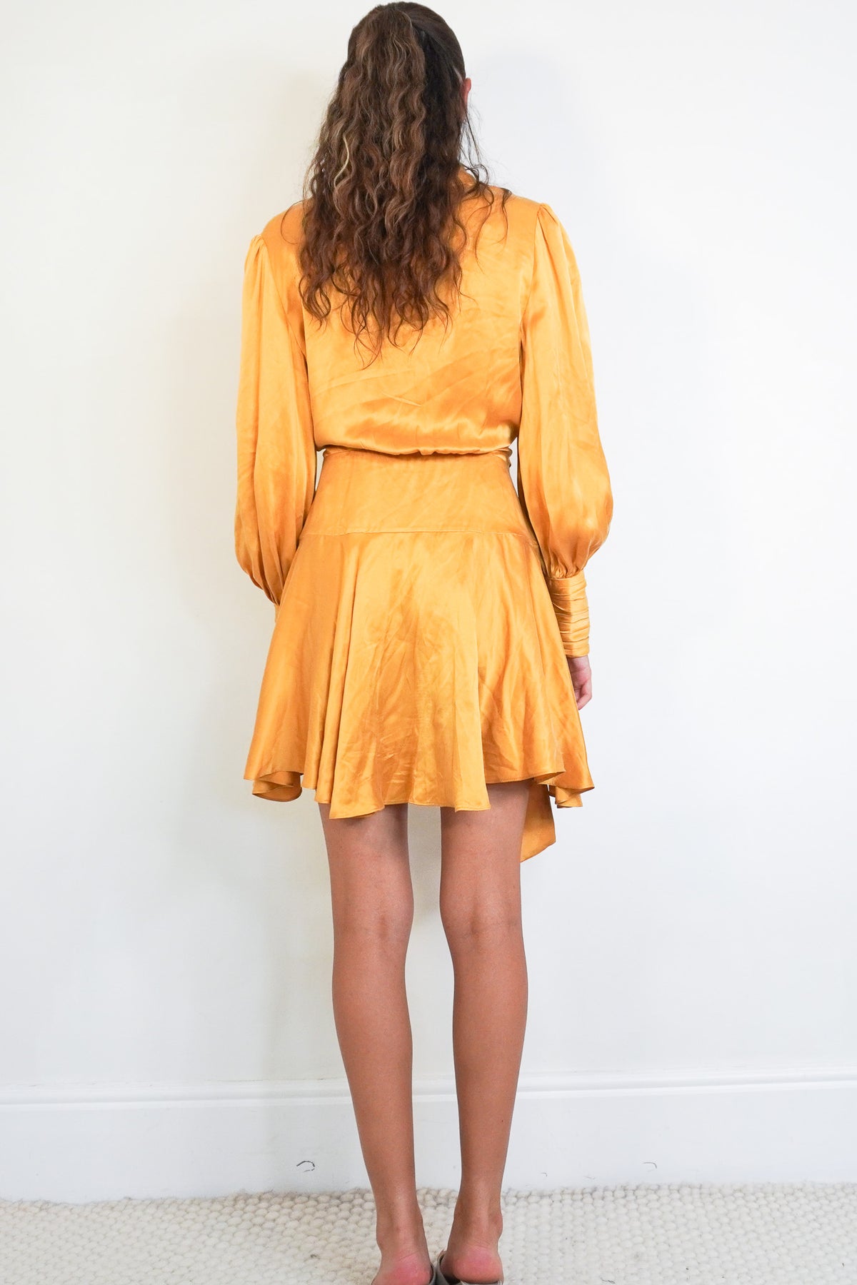 Zimmermann Silk Mustard Wrap Dress (RRP £750) | Authentic & Preloved - Reloved Again