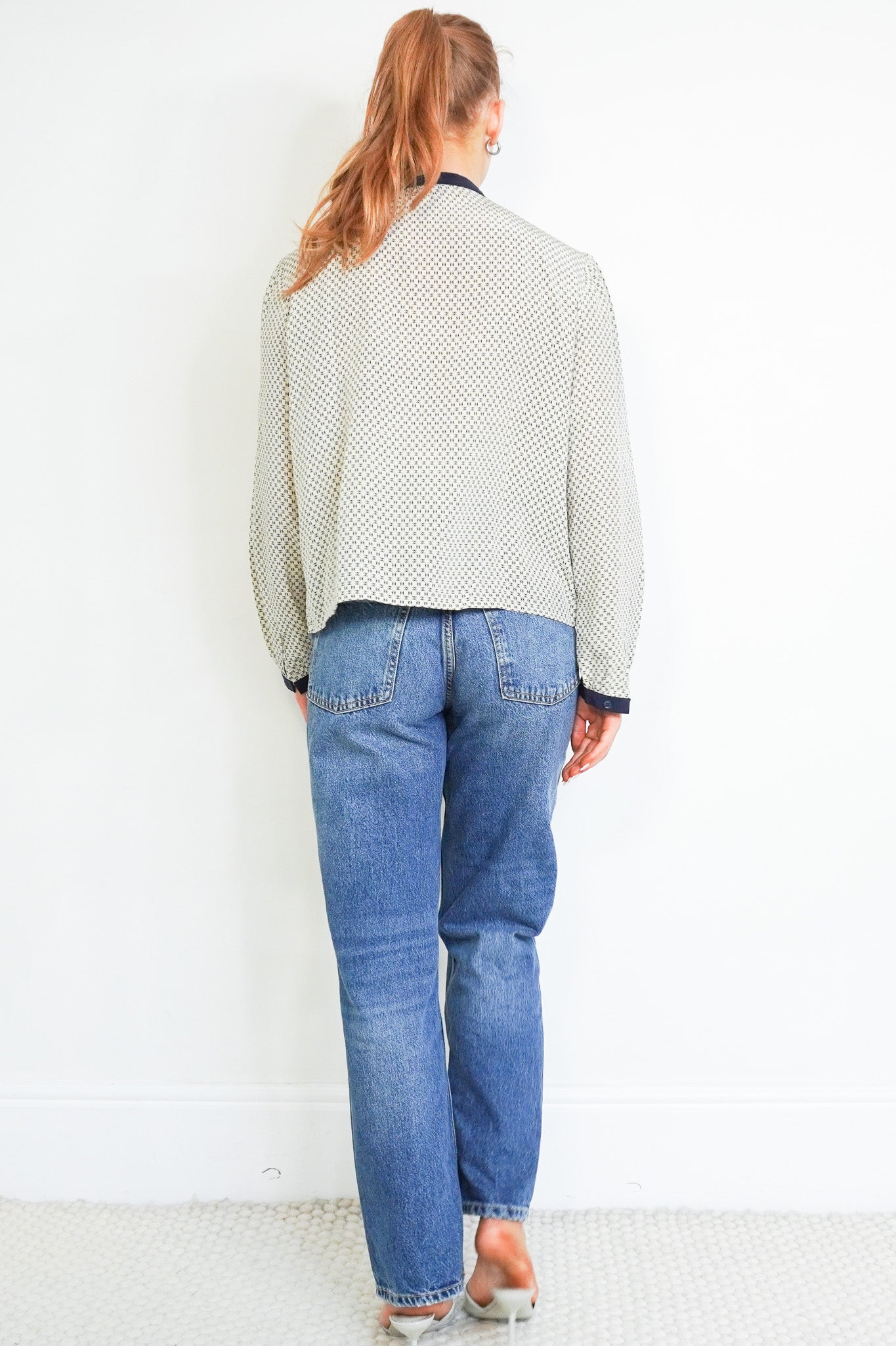 Back image of the Chanel CC Silk Blouse