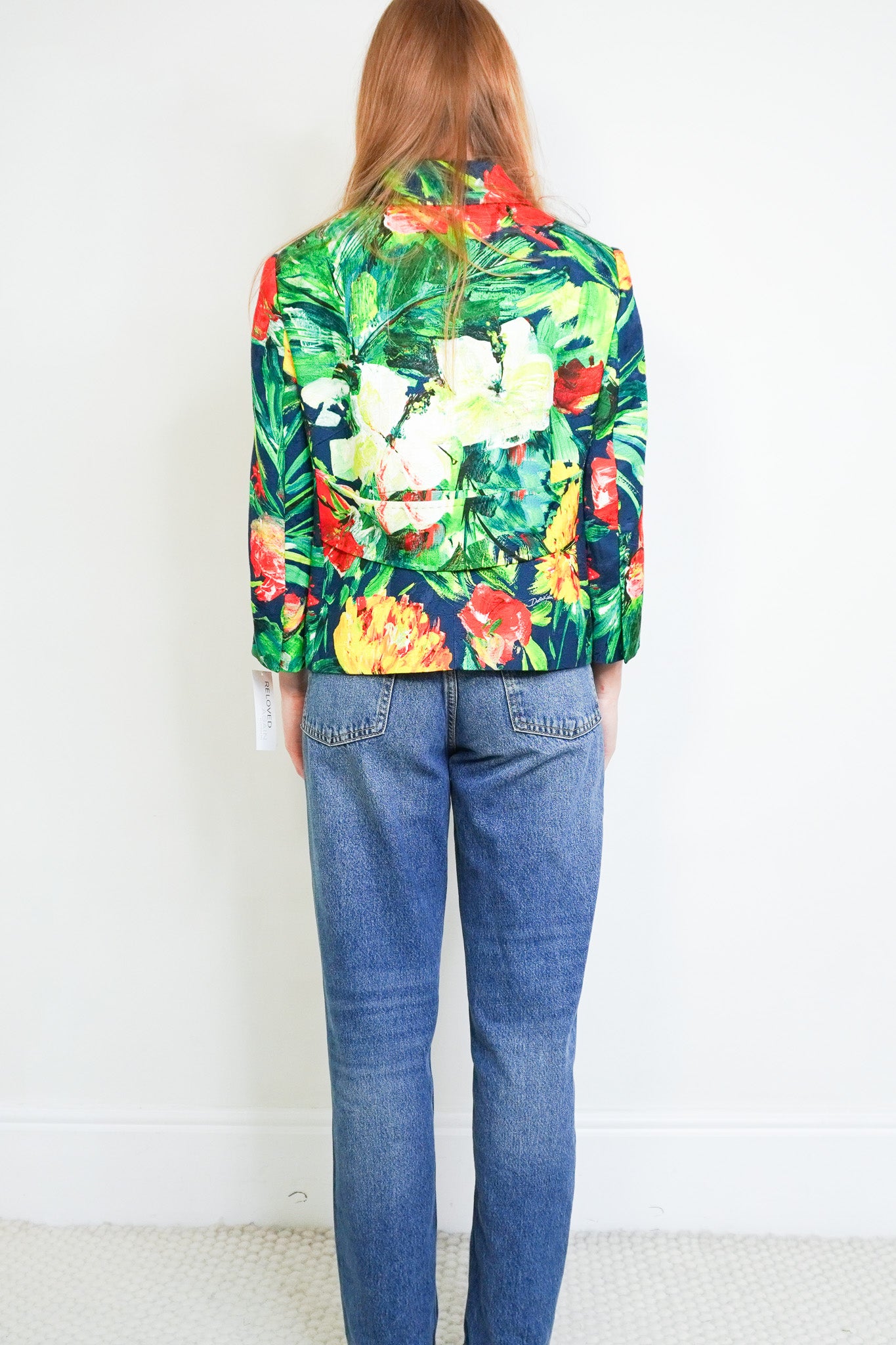 Back image of the Dolce & Gabbana Bold Floral Print Jacket