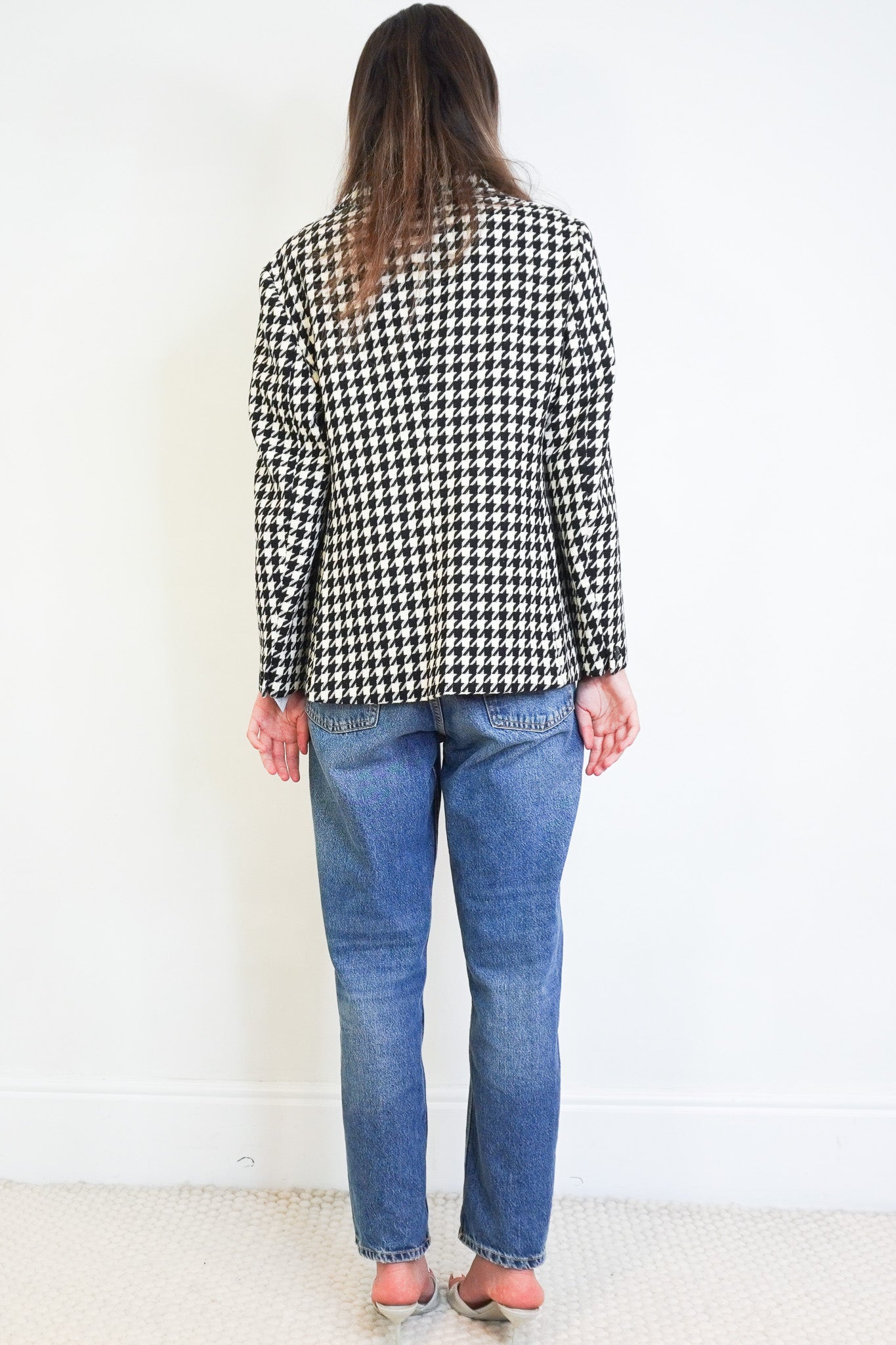 Back image of the Gucci Houndstooth Wool Blazer 