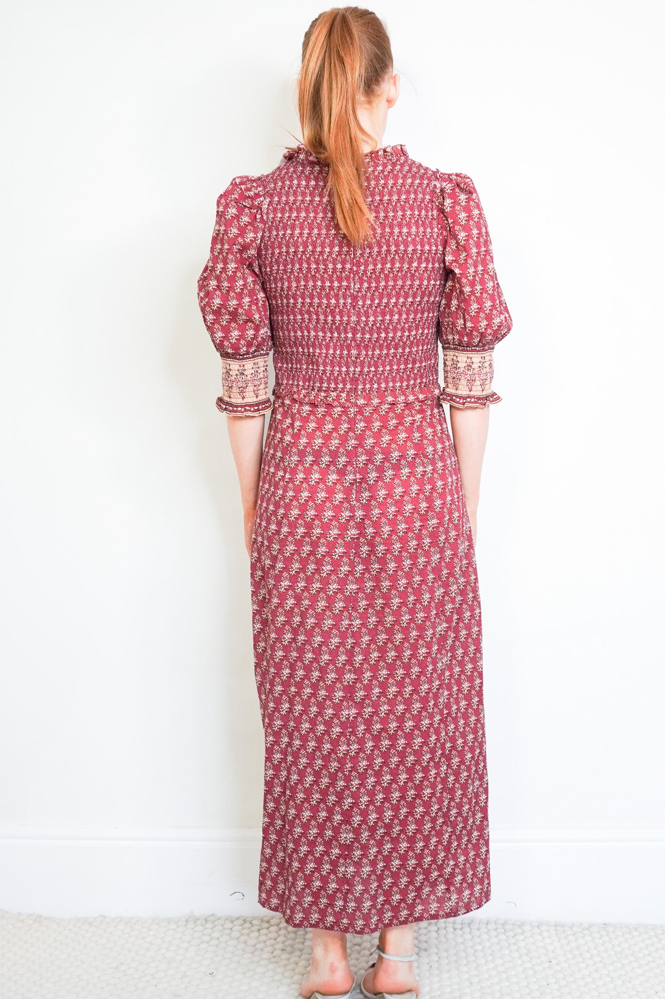 Back image of the Sea New York Shirred Dress 