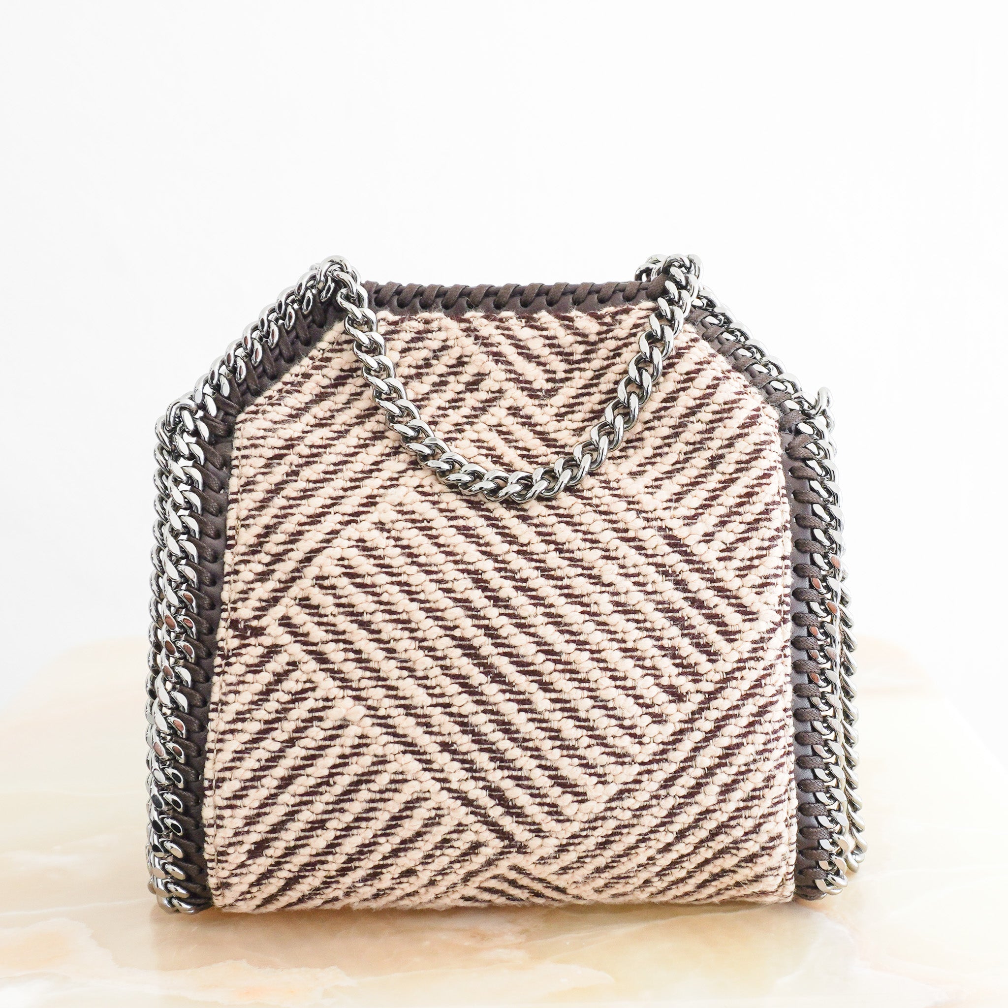 Back image of the Stella McCartney Mini Embellished Falabella Bag 