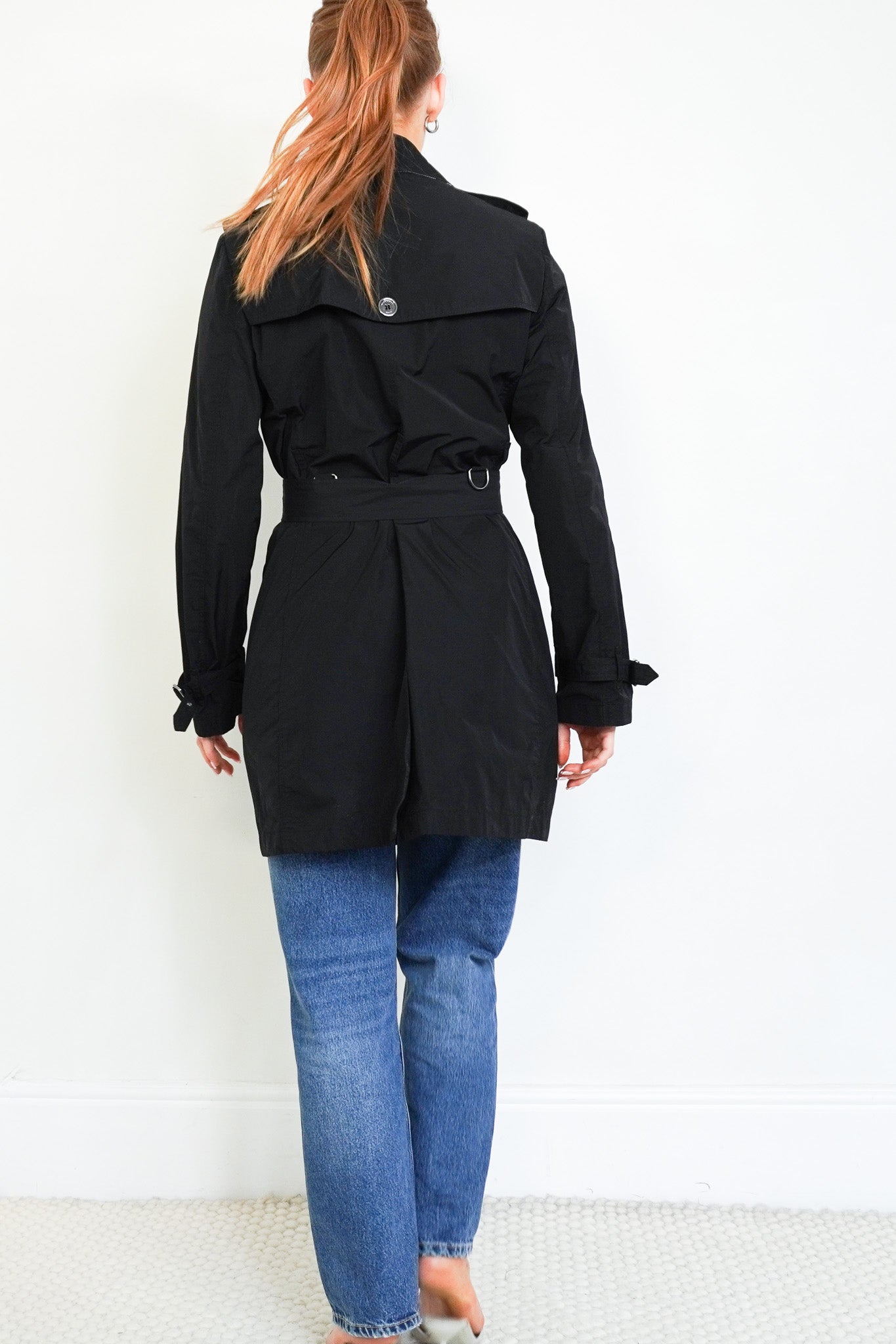 Burberry Brit Black Nova Check Trench Coat RRP £700 | Authentic Preloved - Reloved Again