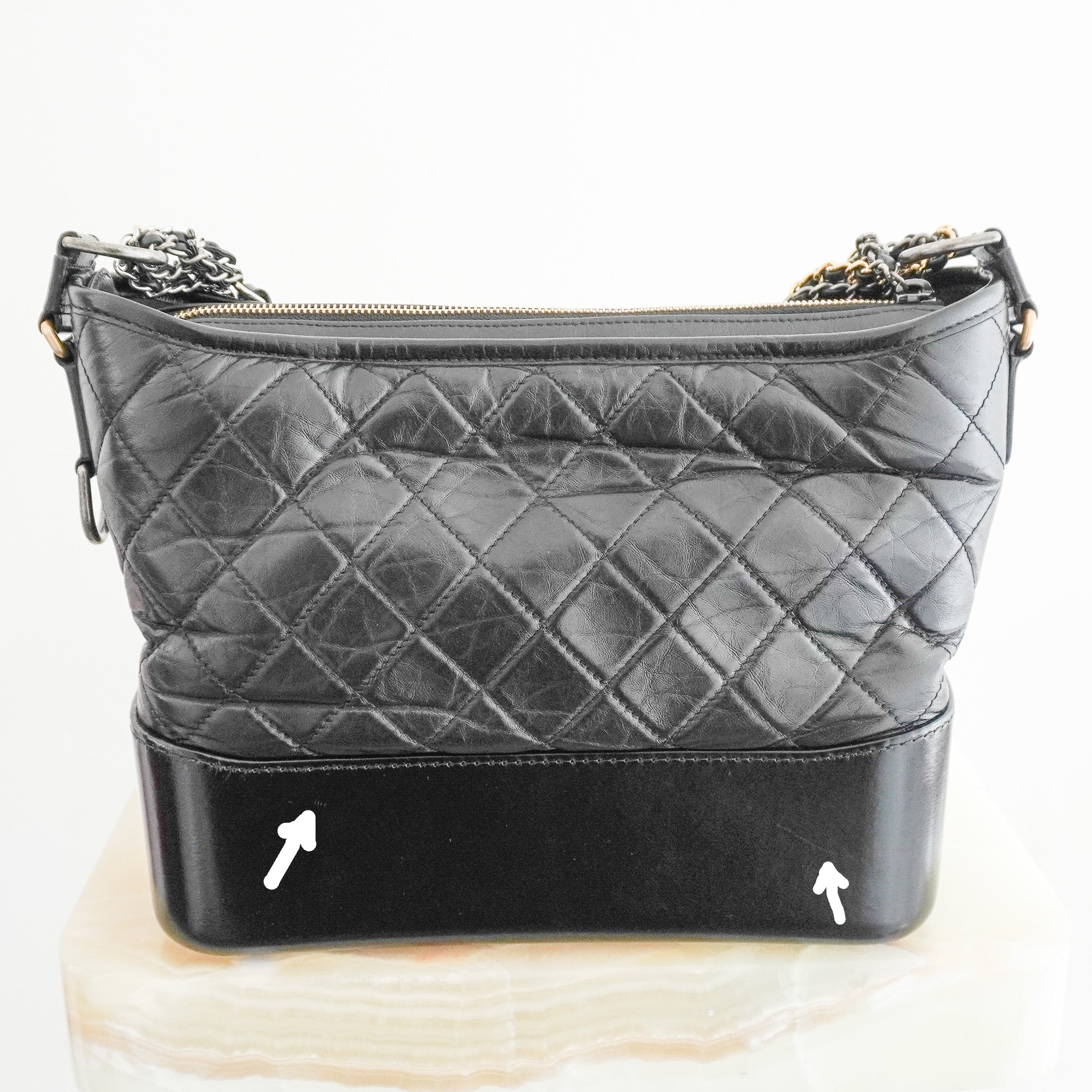 Chanel Gabrielle Medium Hobo Bag in Black Calfskin RRP £5,350 | Authentic Preloved - Reloved Again
