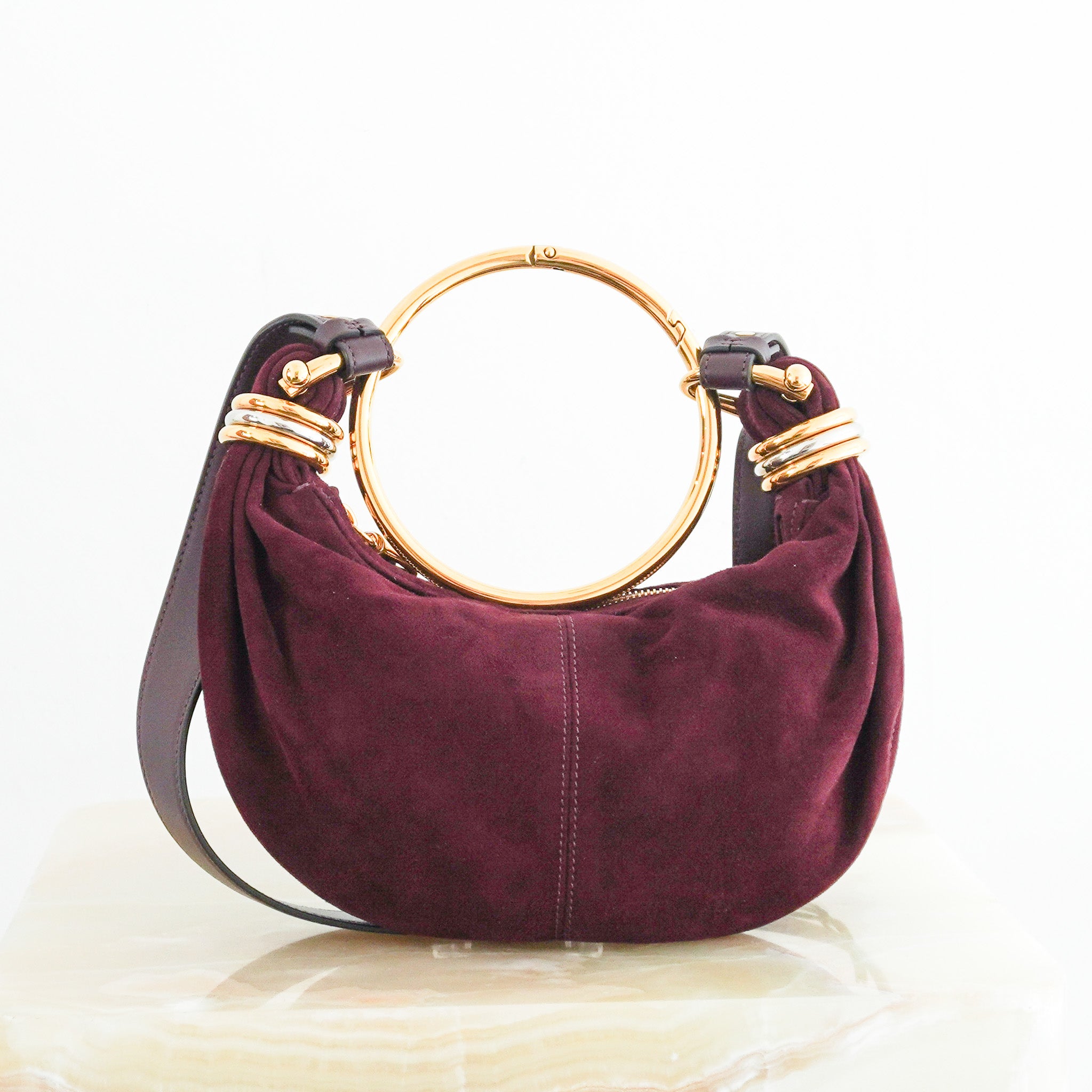 Chloe Bracelet Leather - Trimmed Suede Bag RRP£1,850| Authentic Preloved - Reloved Again
