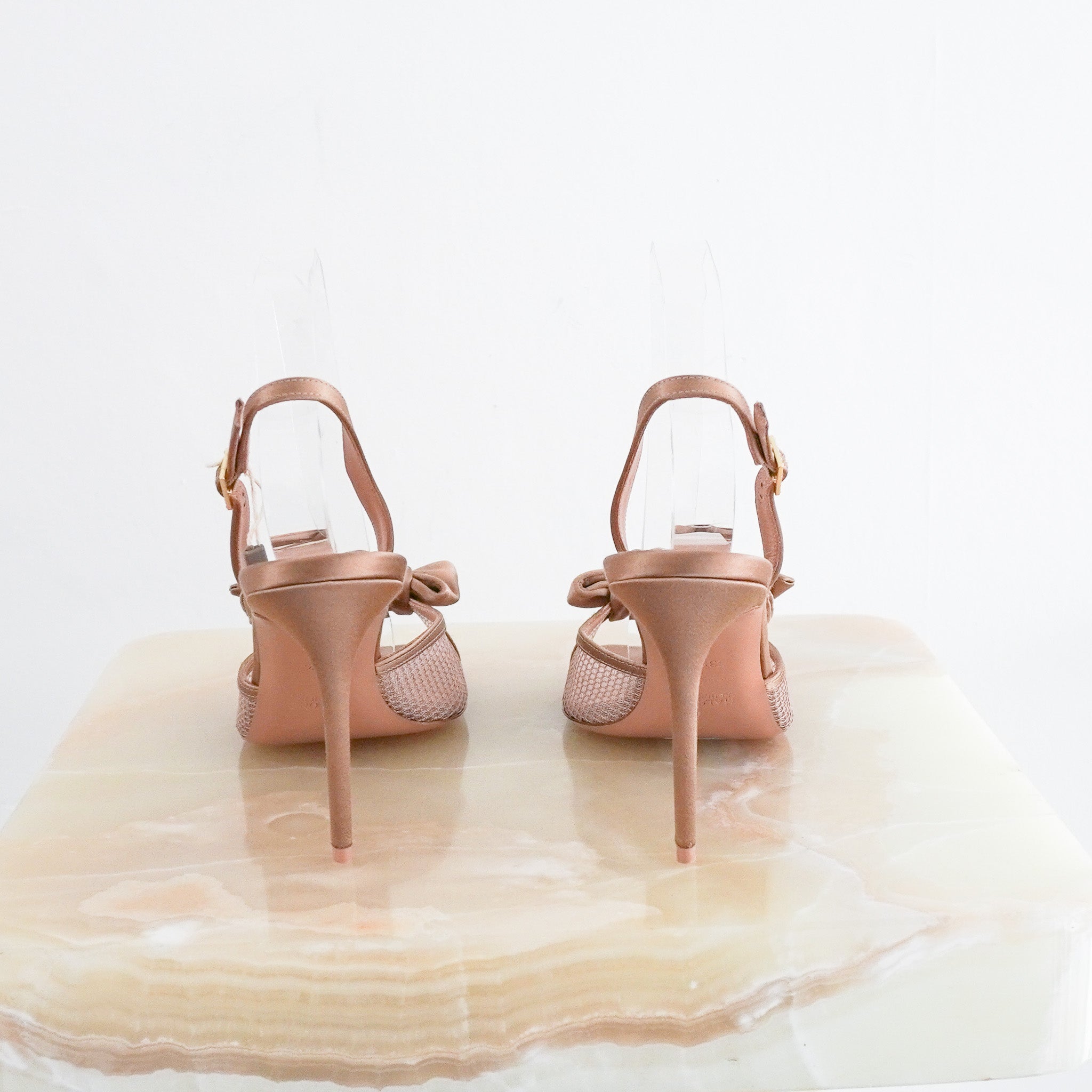 Malone Soulier Satin Slingbacks RRP £550 | Authentic Preloved - Reloved Again