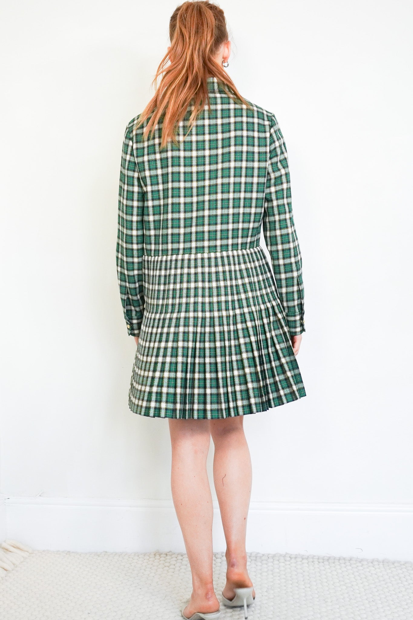 Celine Green Tartan Mini Dress RRP £2800