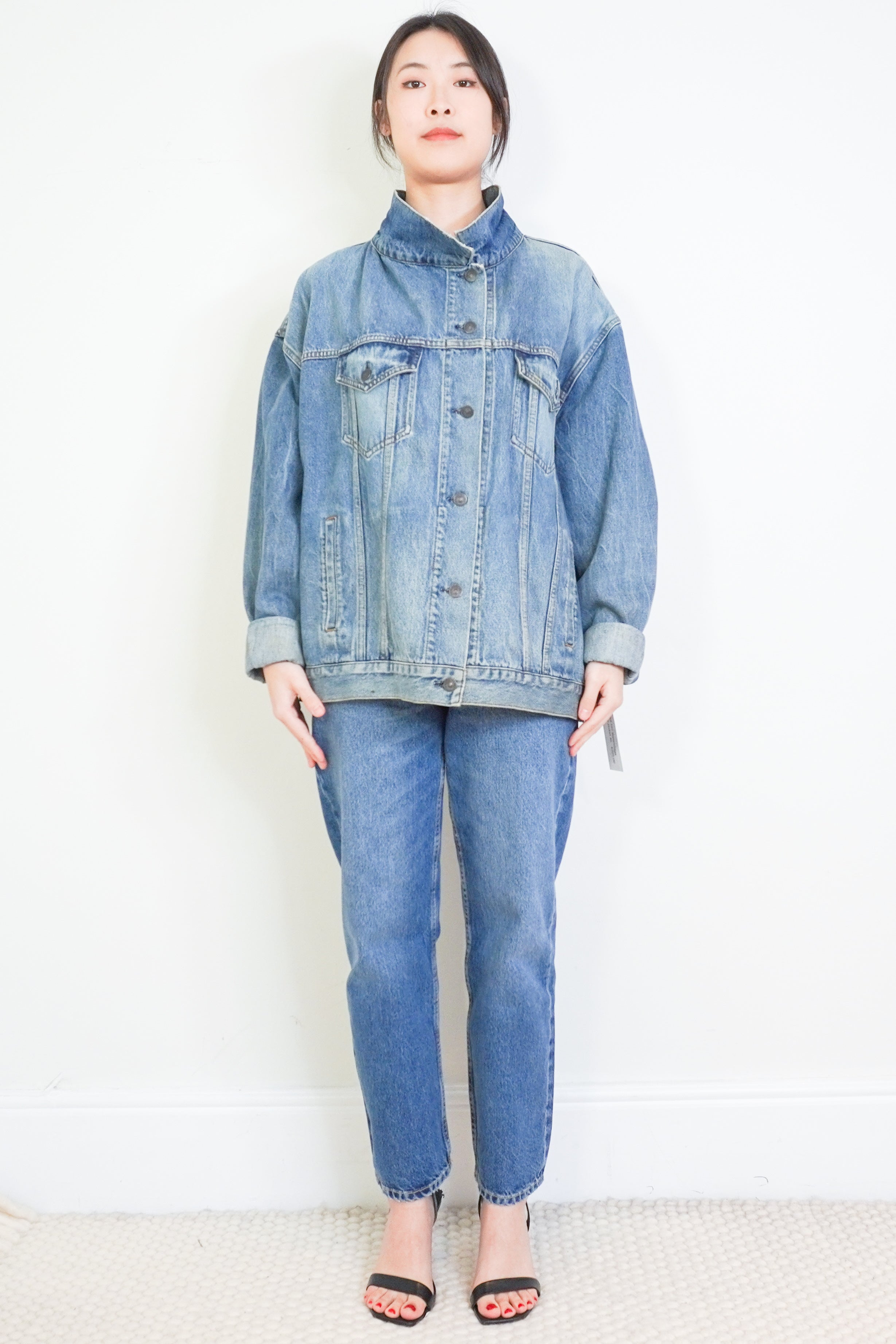 Balenciaga-Blue-Denim-Jacket-front-picture-Chelsea-London