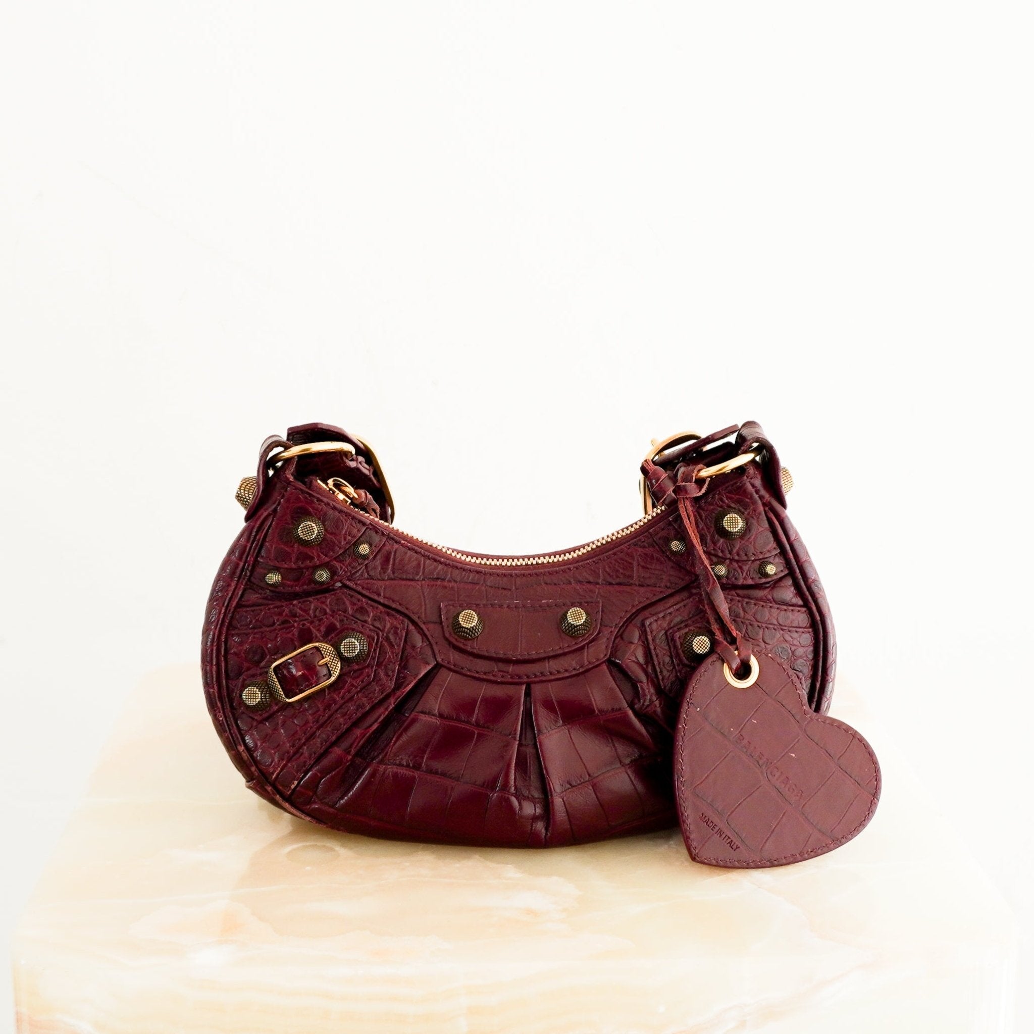 Balenciaga Burgundy XS Cargoyle Bag RRP £1890 | Authentic Preloved - Reloved Again