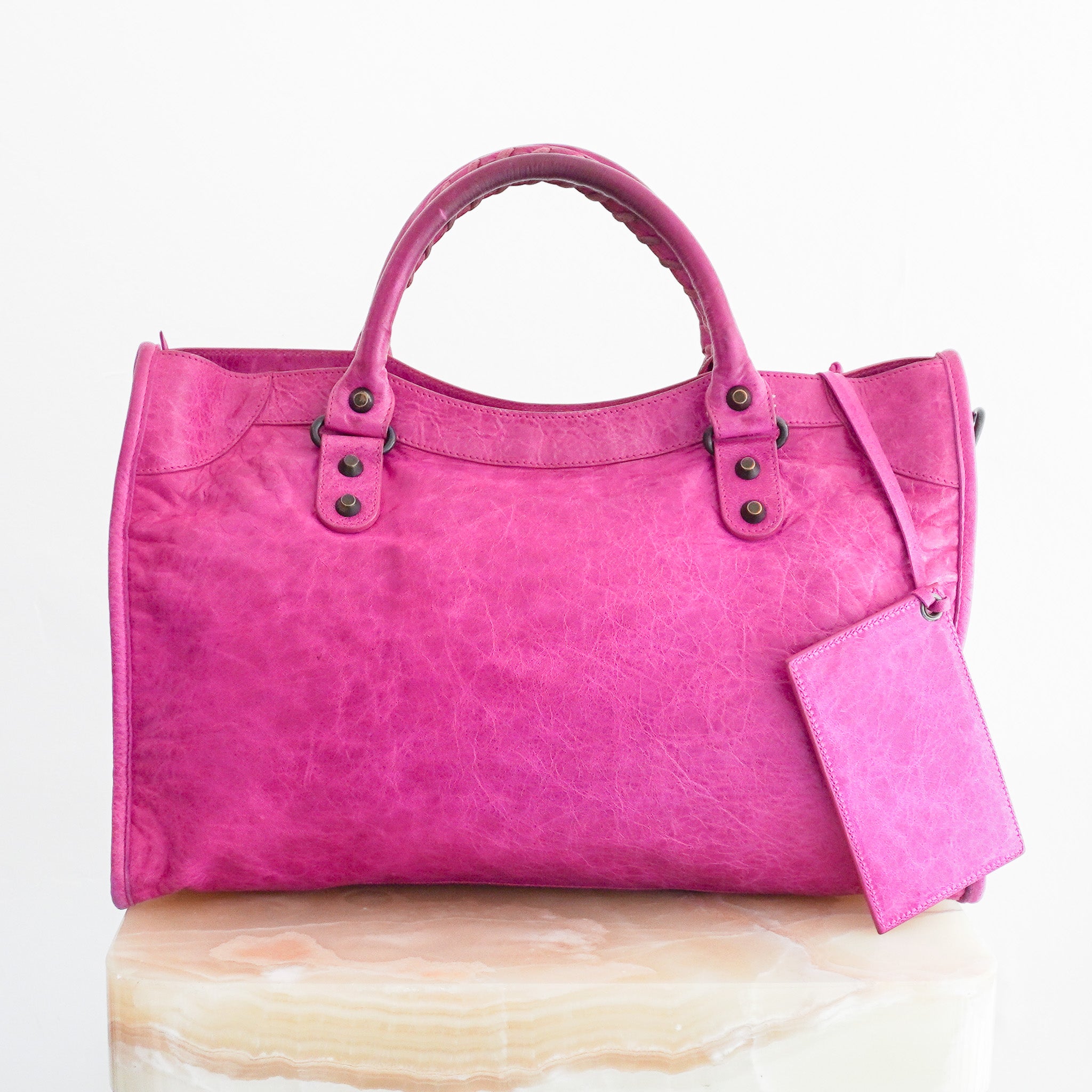 Balenciaga Medium City Bag in Magenta RRP £2590 | Authentic Preloved - Reloved Again
