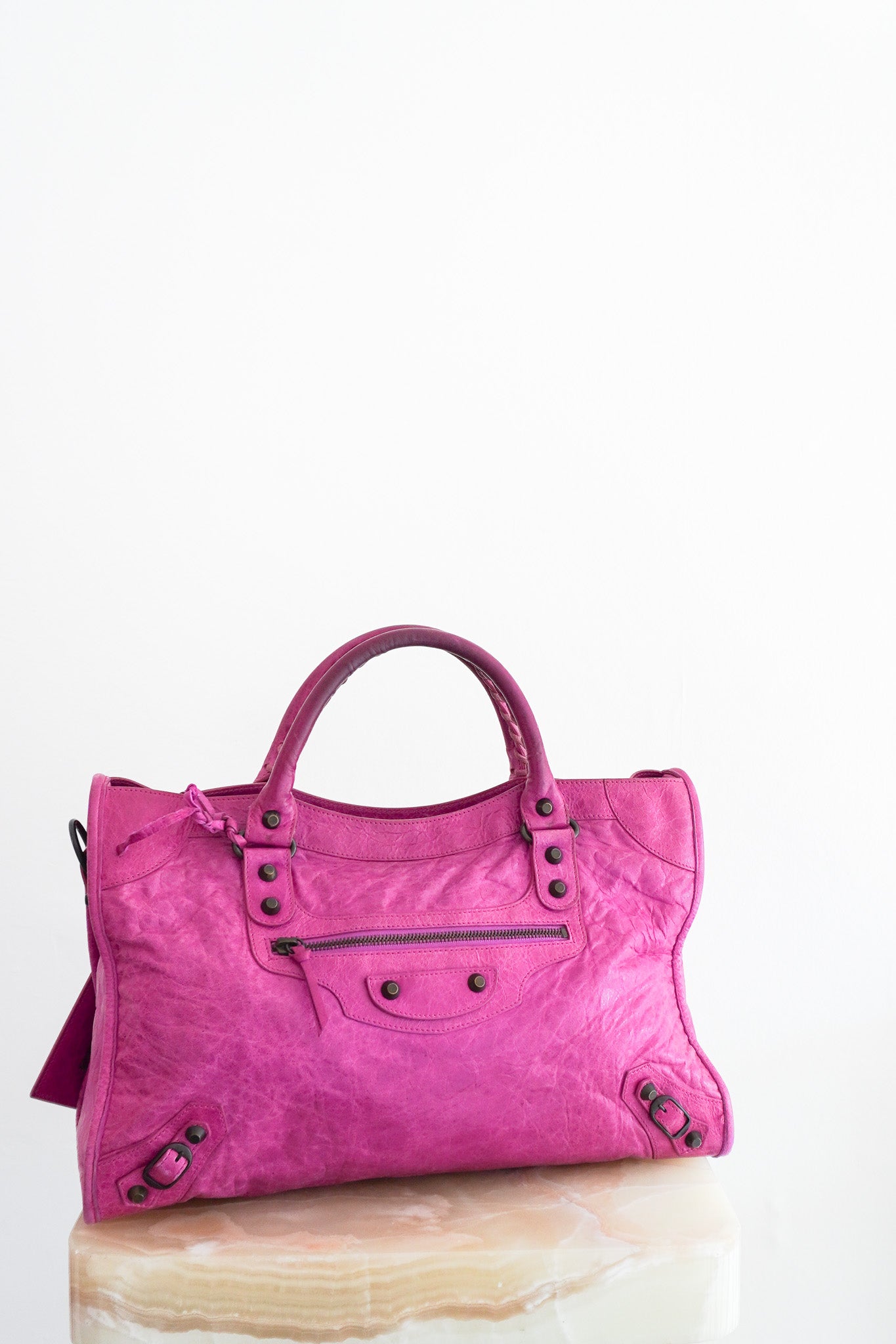 Balenciaga Medium City Bag in Magenta RRP £2590 | Authentic Preloved - Reloved Again