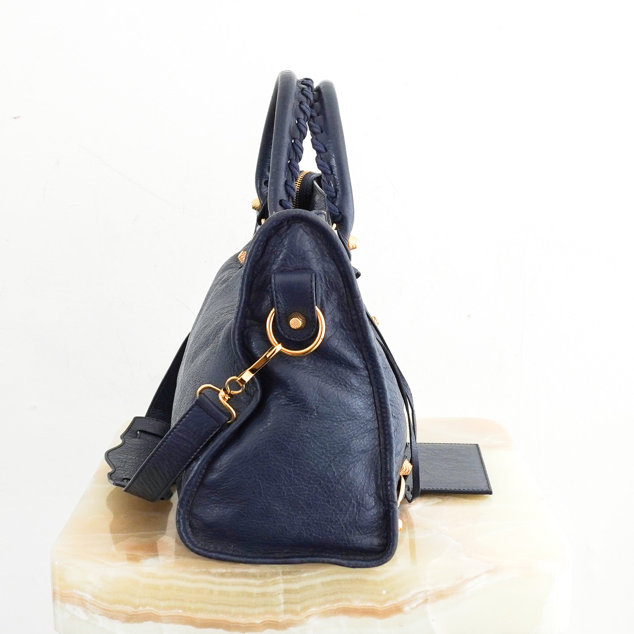 Balenciaga-Medium-City-Bag-in-Navy-side-picture
