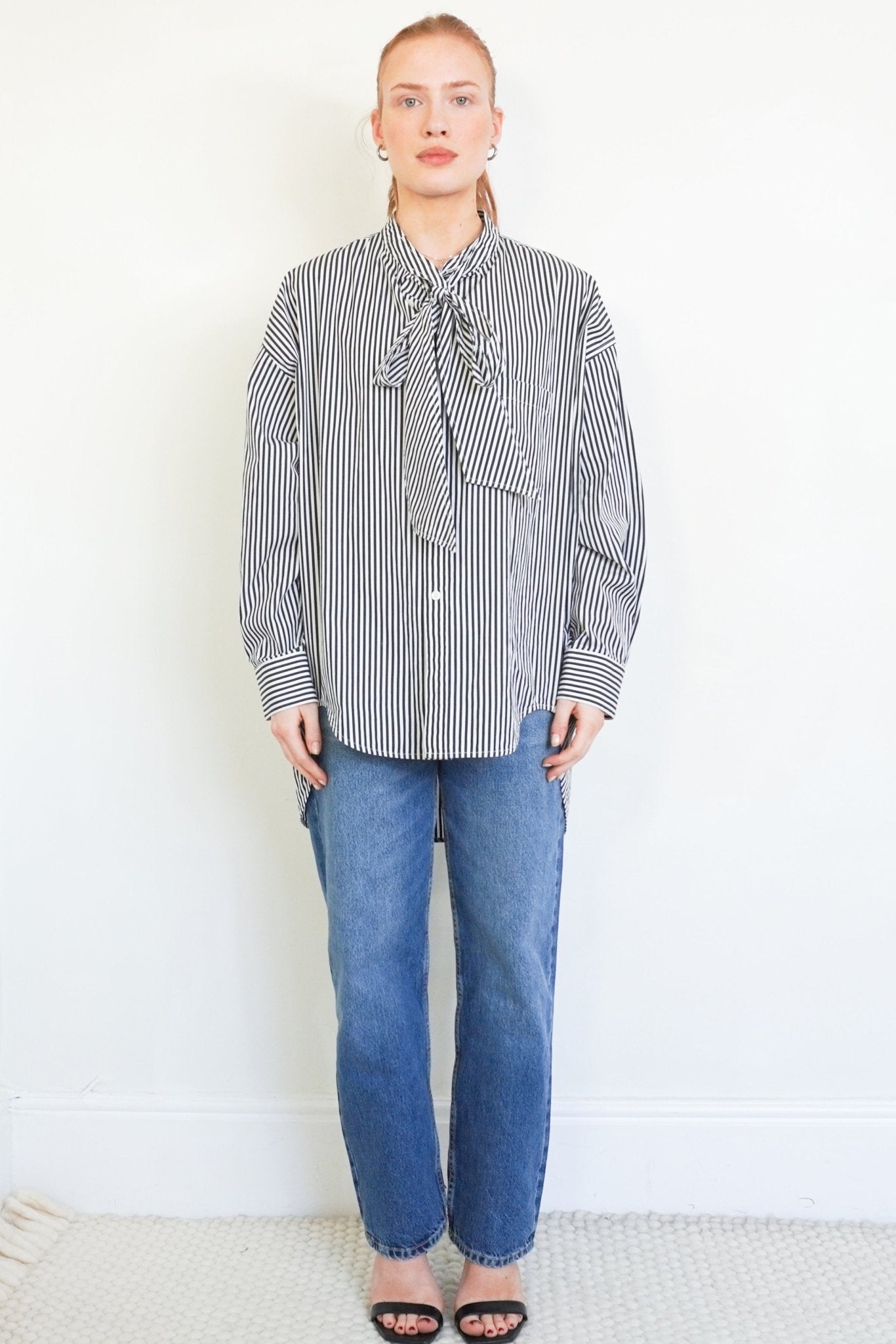 Balenciaga Pinstripe Shirt RRP £850| Authentic Preloved - Reloved Again