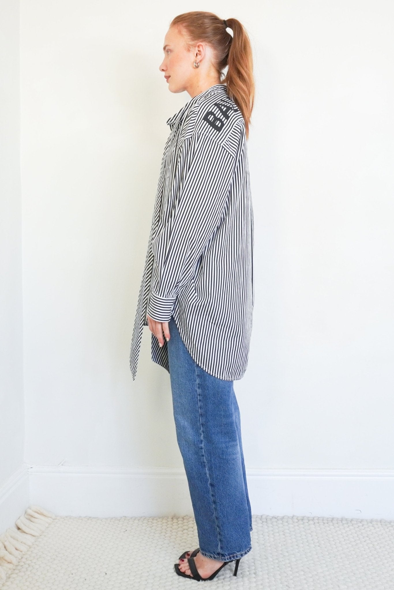 Balenciaga Pinstripe Shirt RRP £850| Authentic Preloved - Reloved Again