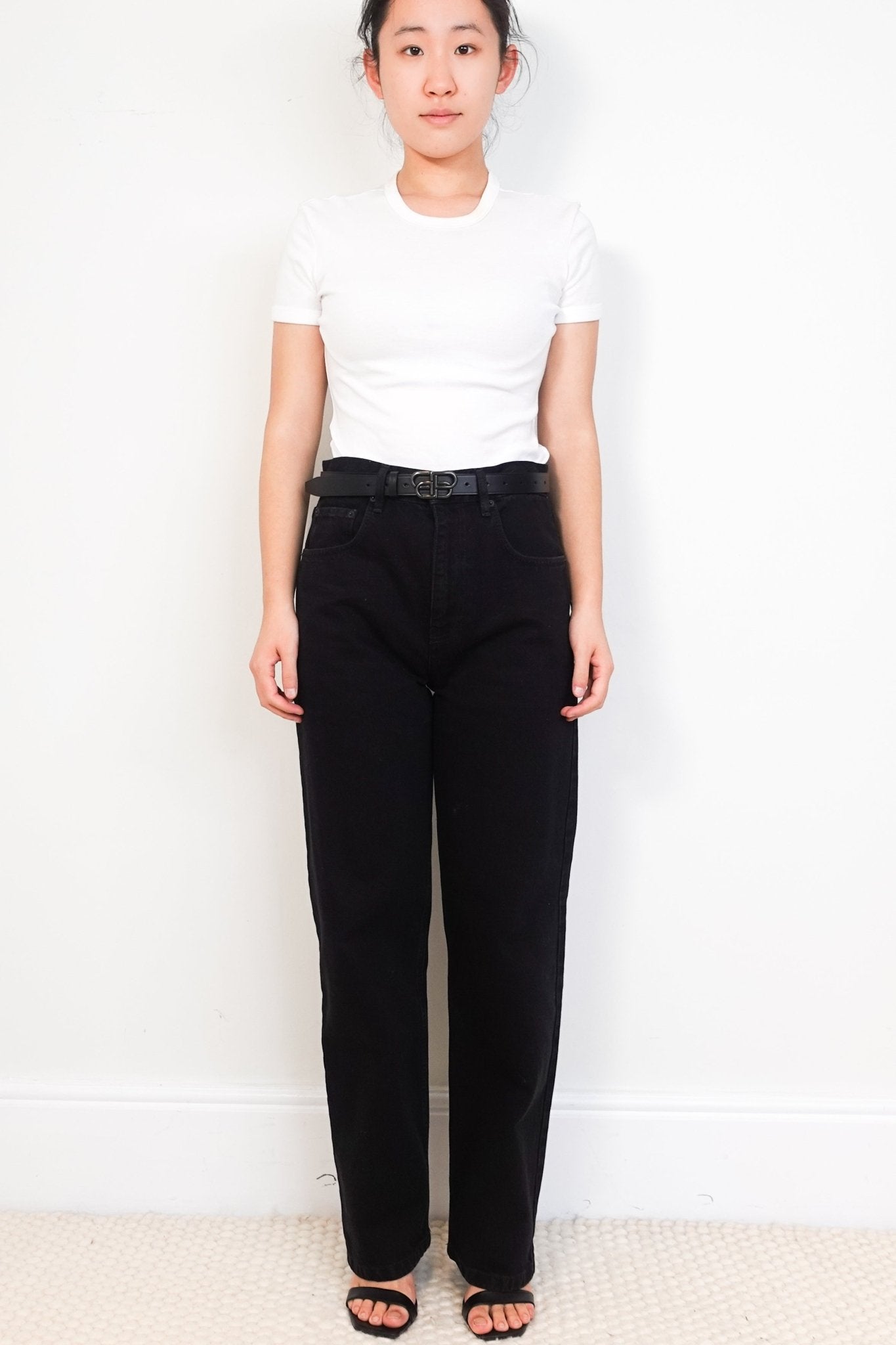 Balenciaga Unifit Black Jeans with Belt RRP £900 | Authentic Preloved - Reloved Again