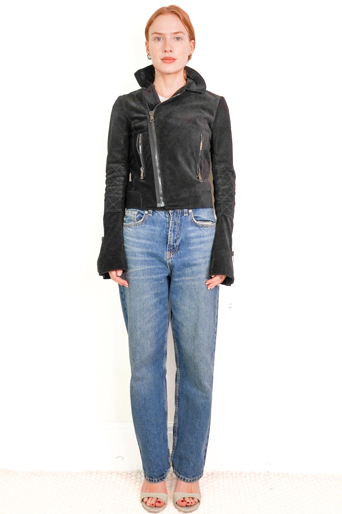 Balenciaga Leather Motorcycle Suede Jacket (RRP £3700) | Authentic Preloved - Reloved Again