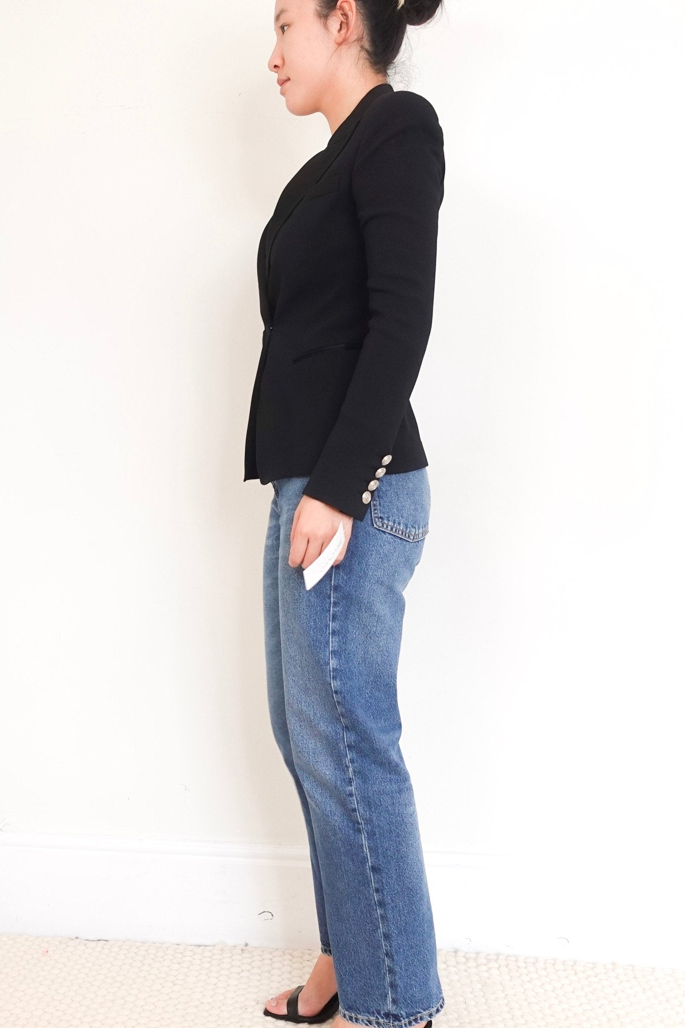 Balmain Black Blazer – Iconic Designer Tailoring preloved RRP £1,125 | Authentic and Preloved - Reloved Again