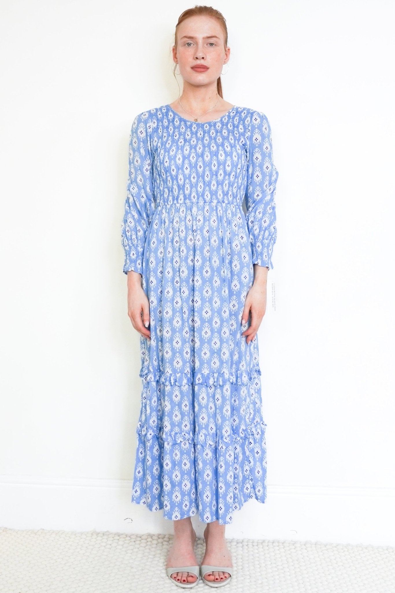 Blue Pink City Prints Dress (RRP £215) | Authentic Preloved - Reloved Again