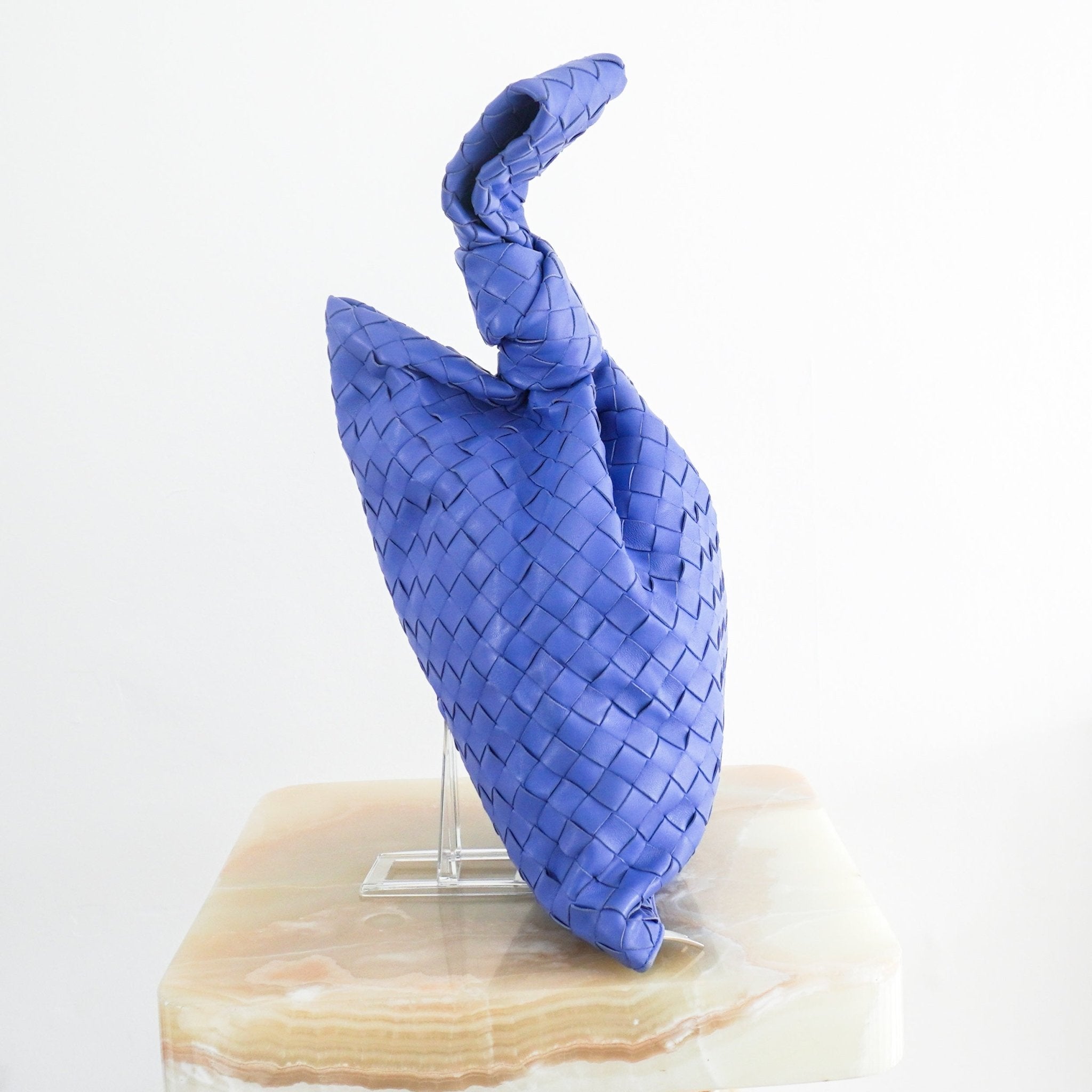 Bottega Veneta Indigo Intrecciato Twist Clutch RRP £2900 | Authentic Preloved - Reloved Again