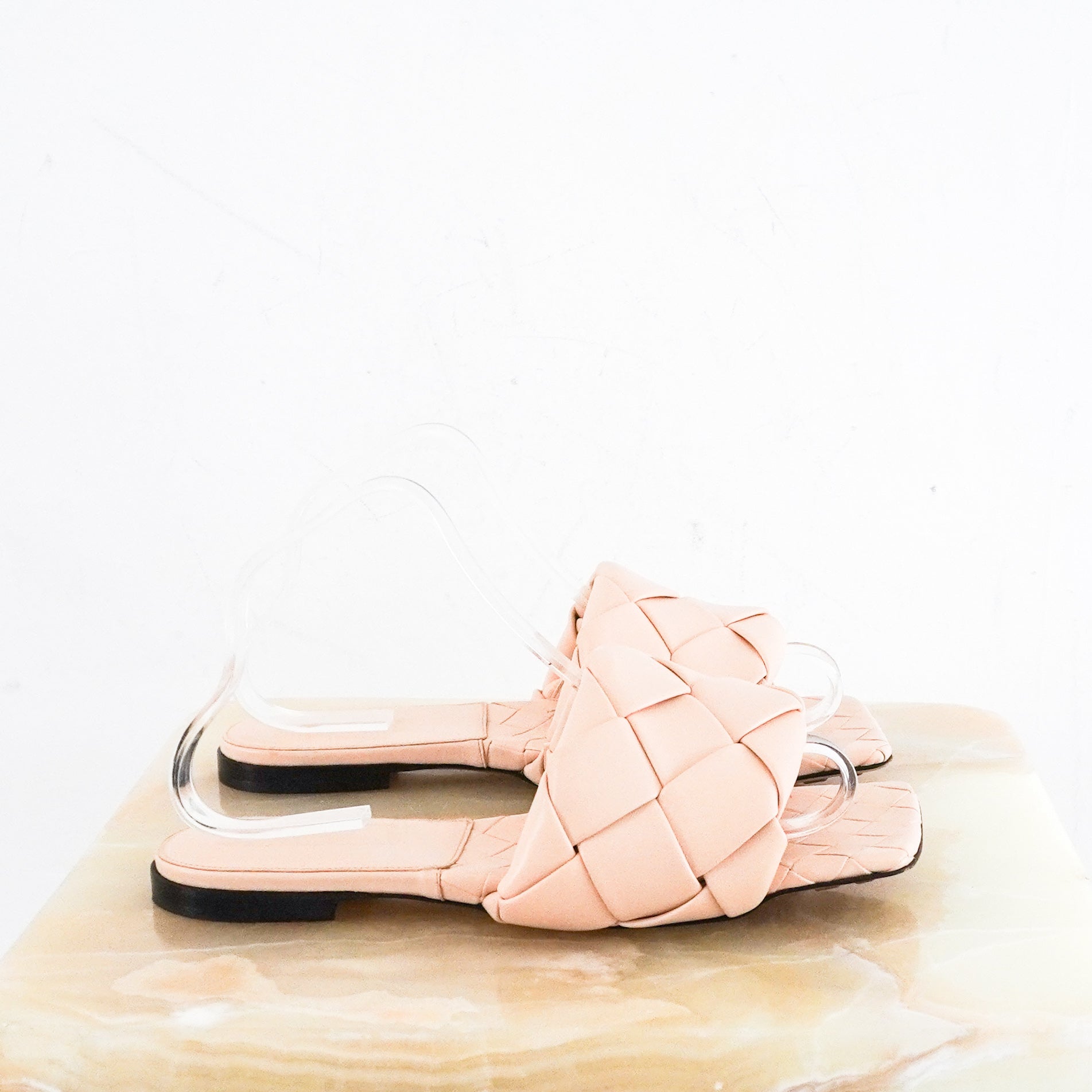 Bottega-Veneta-Lido-Nude-Flats-side-picture-Chelsea-London