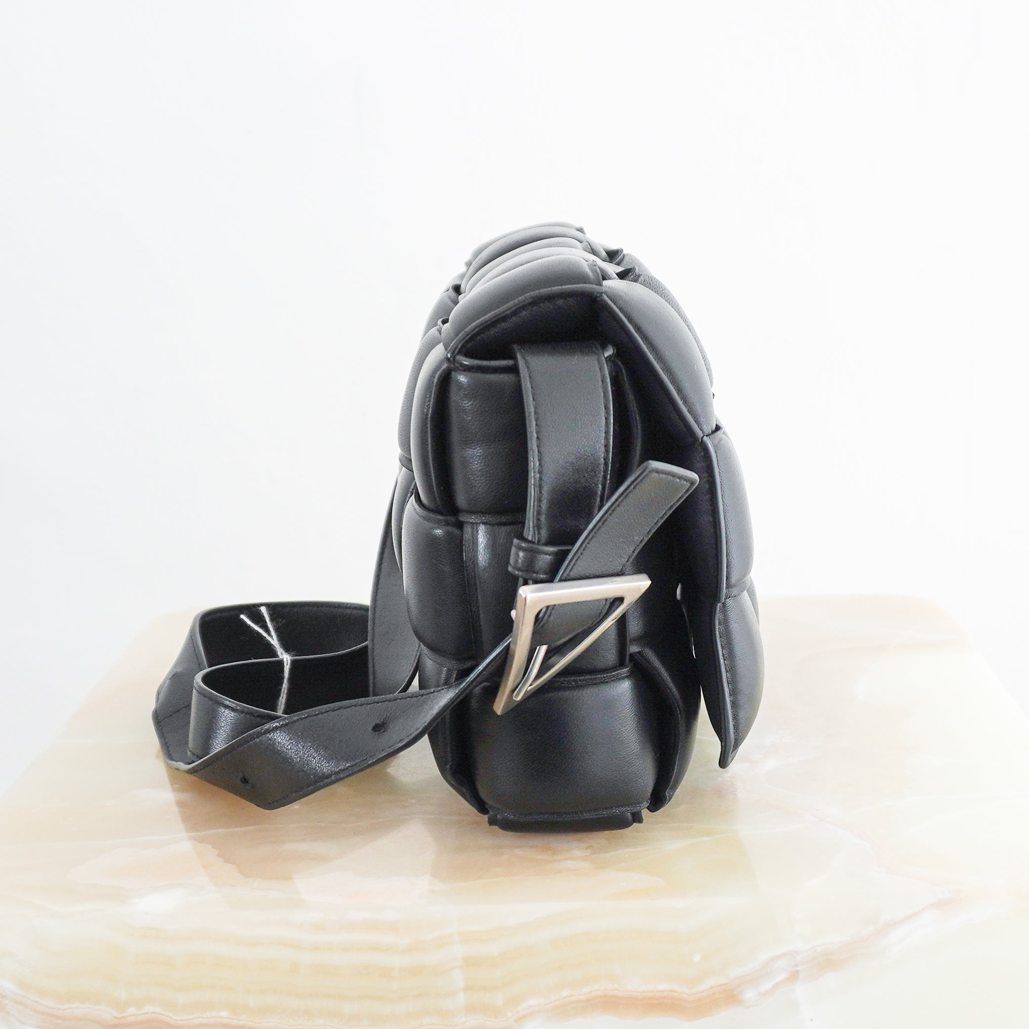 Bottega Veneta Padded Cassette Bag in Nero (RRP £3230) | Authentic Preloved - Reloved Again