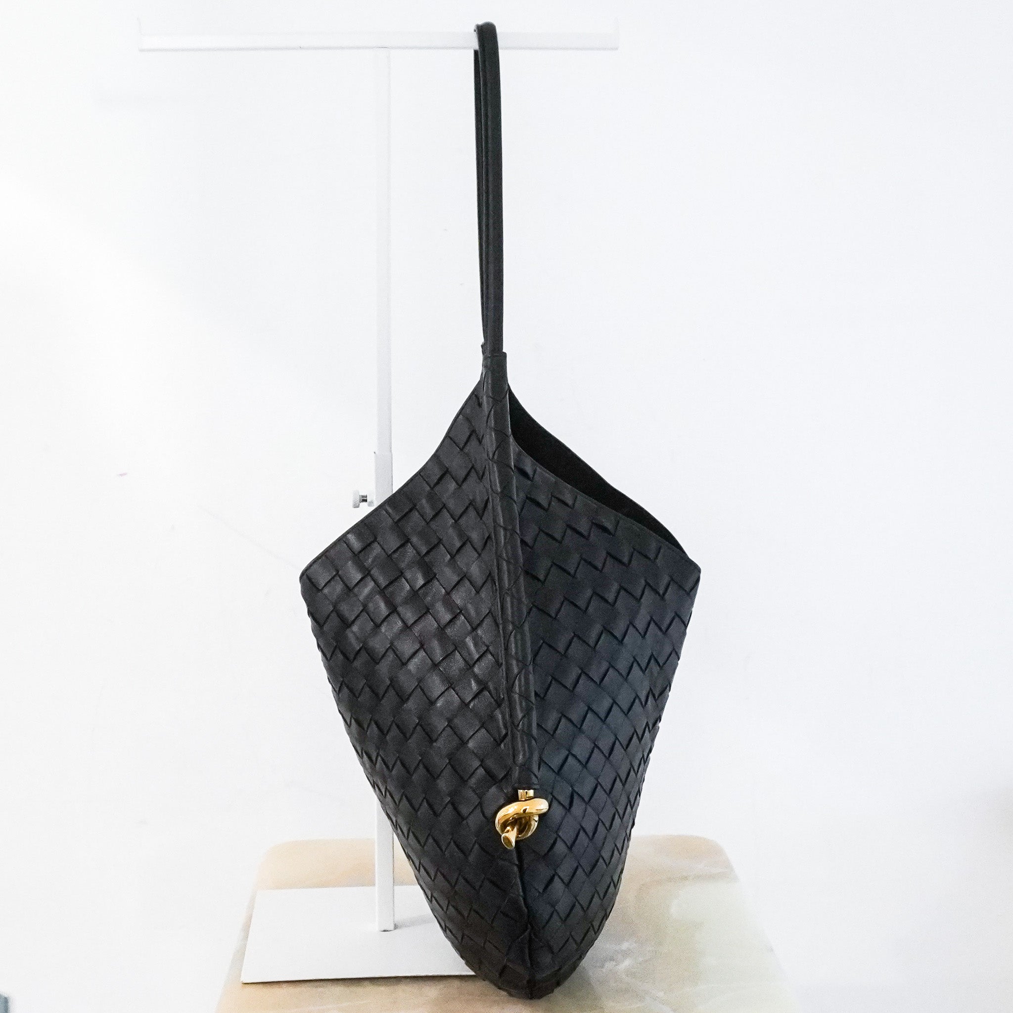 Bottega Veneta Solstice Intrecciato Bag in Black RRP £3100 | Authentic Preloved - Reloved Again